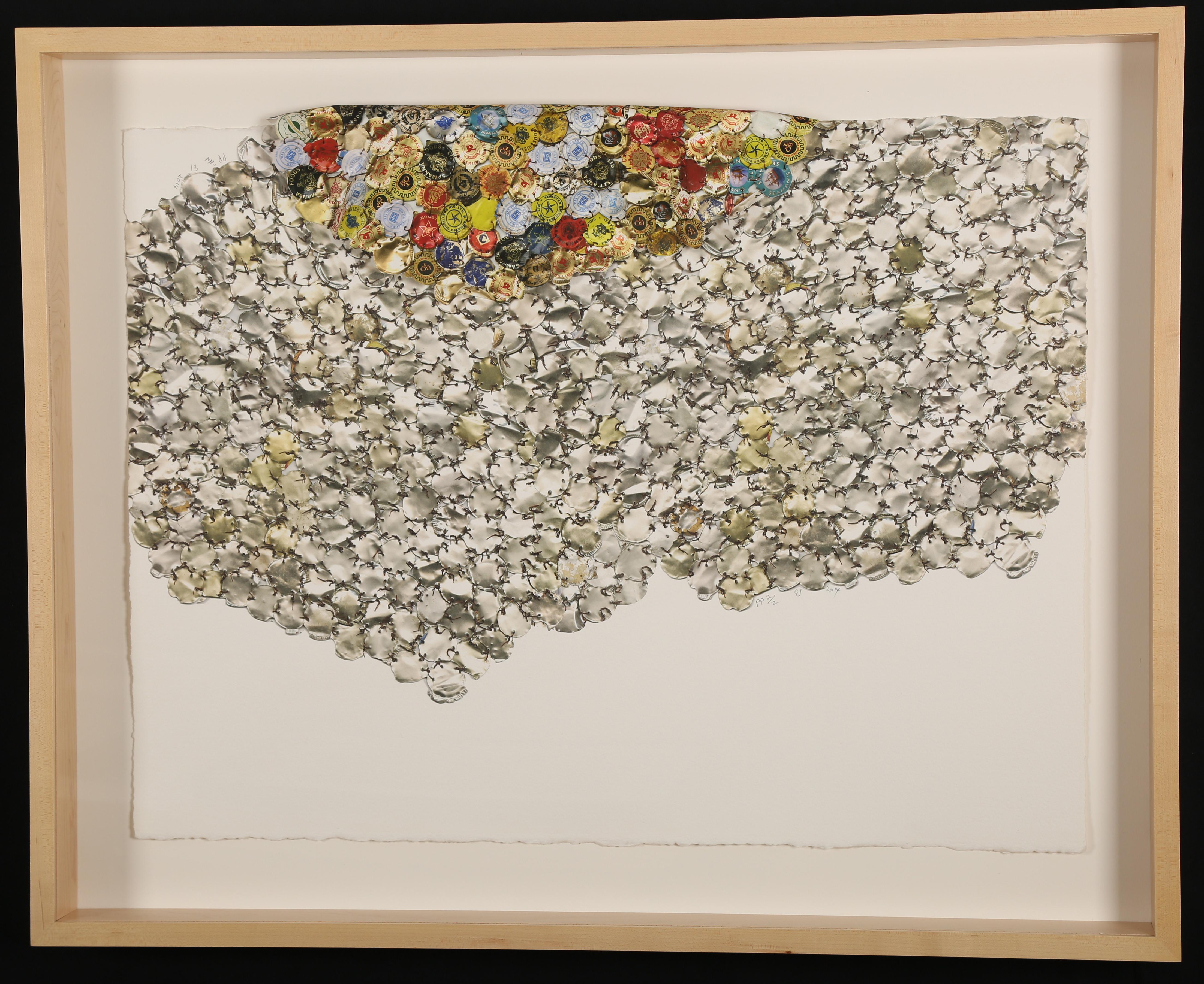 El Anatsui Abstract Print - Variation I (B)