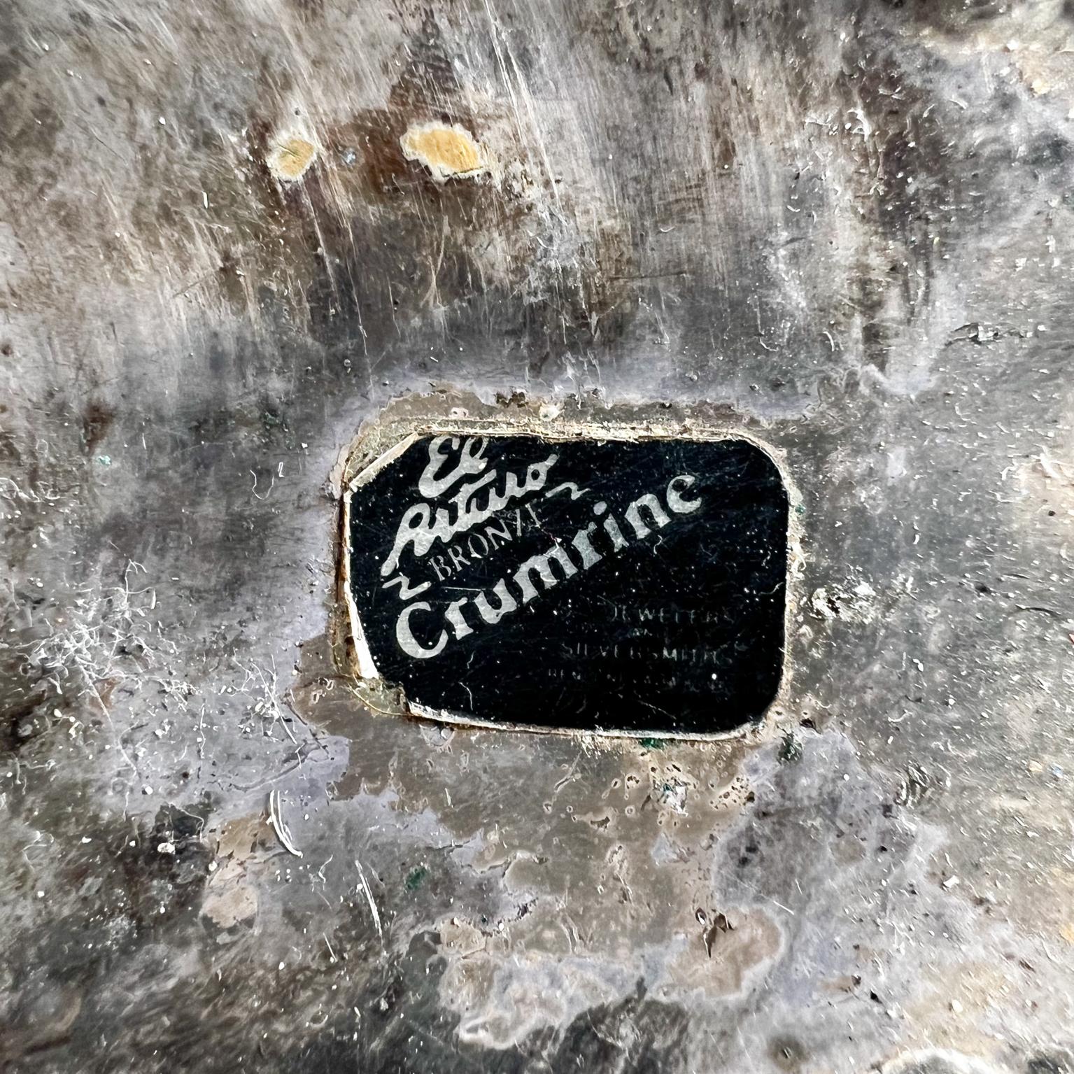 Late 20th Century El Arturo Crumrine Vintage Belt Buckle D Western Yellowstone Ranch Style