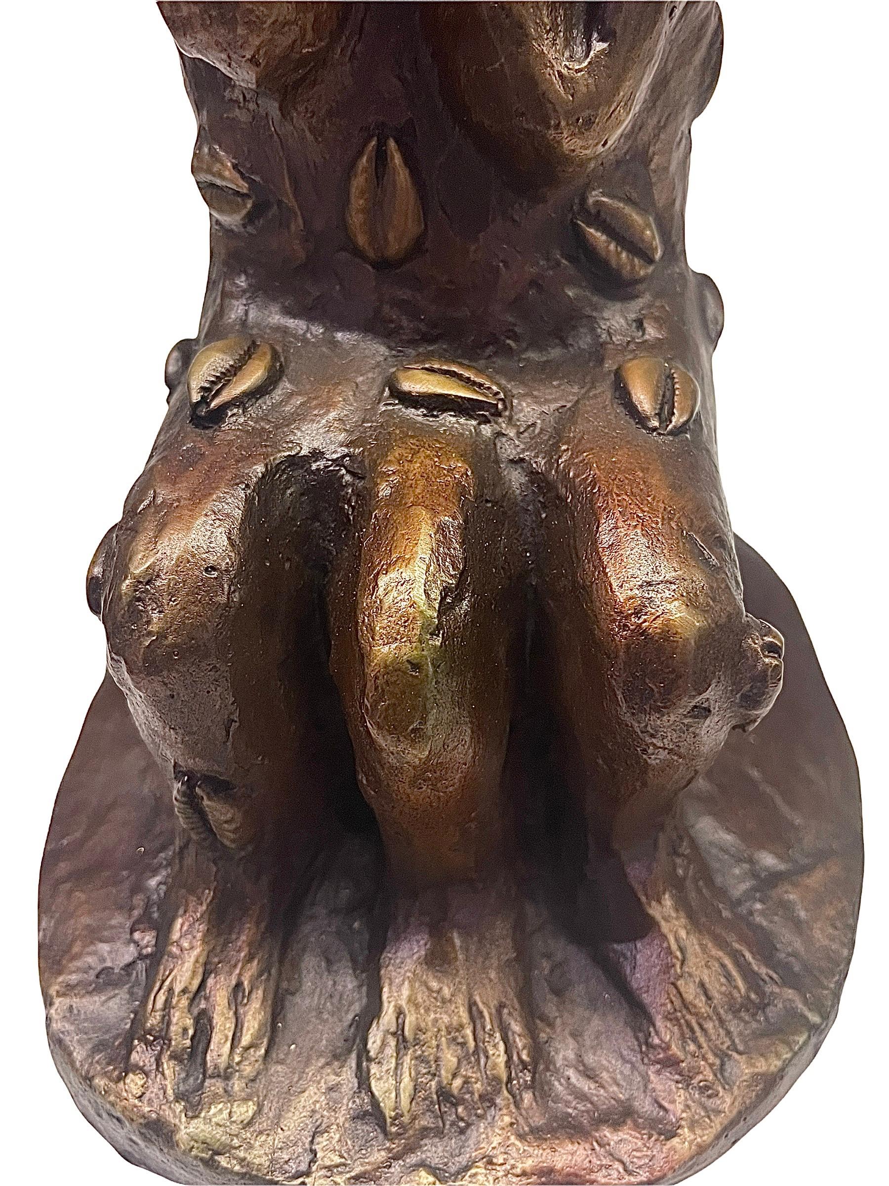 El Asombro (2009) - Sculpture contemporaine en bronze de Manuel Mendive Bon état - En vente à North Miami, FL