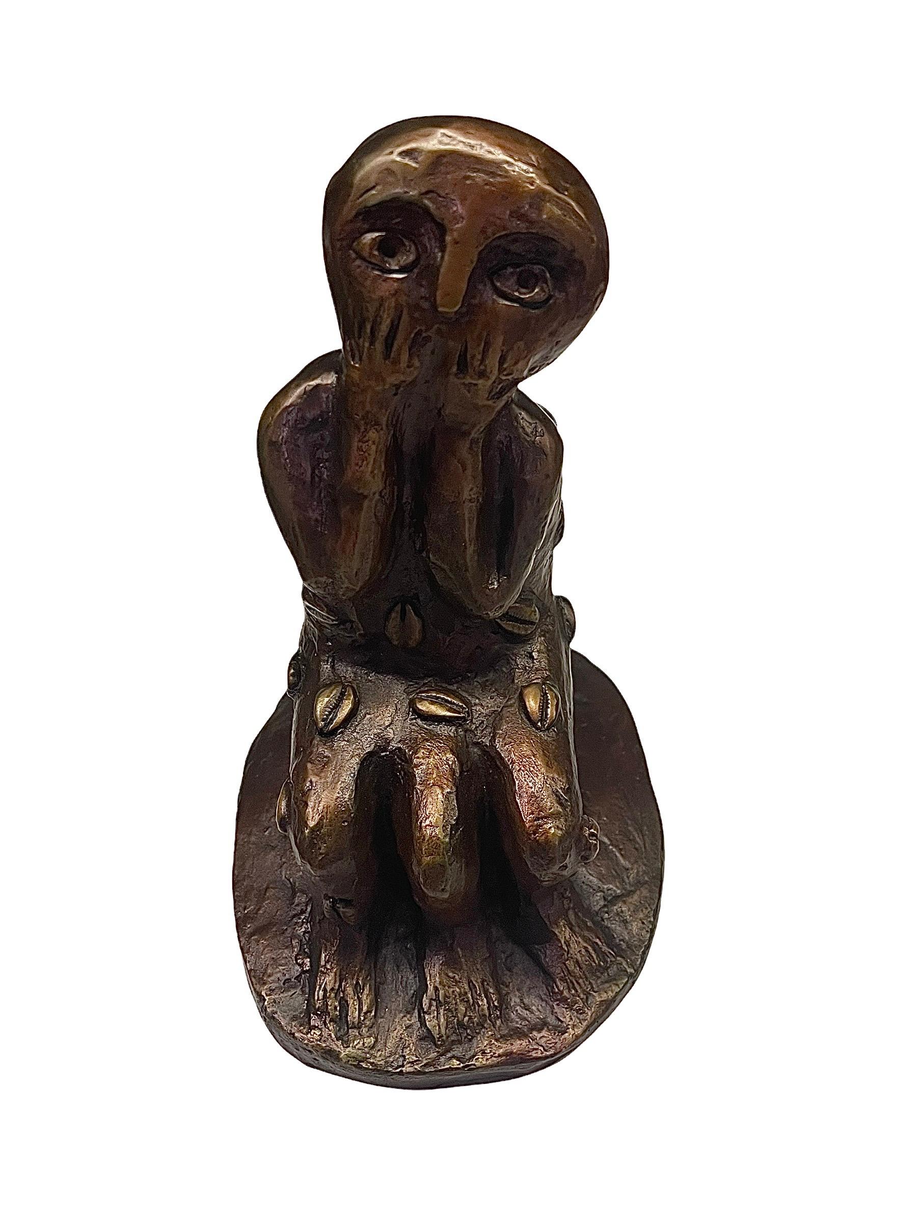 El Asombro (2009) - Sculpture contemporaine en bronze de Manuel Mendive en vente 1