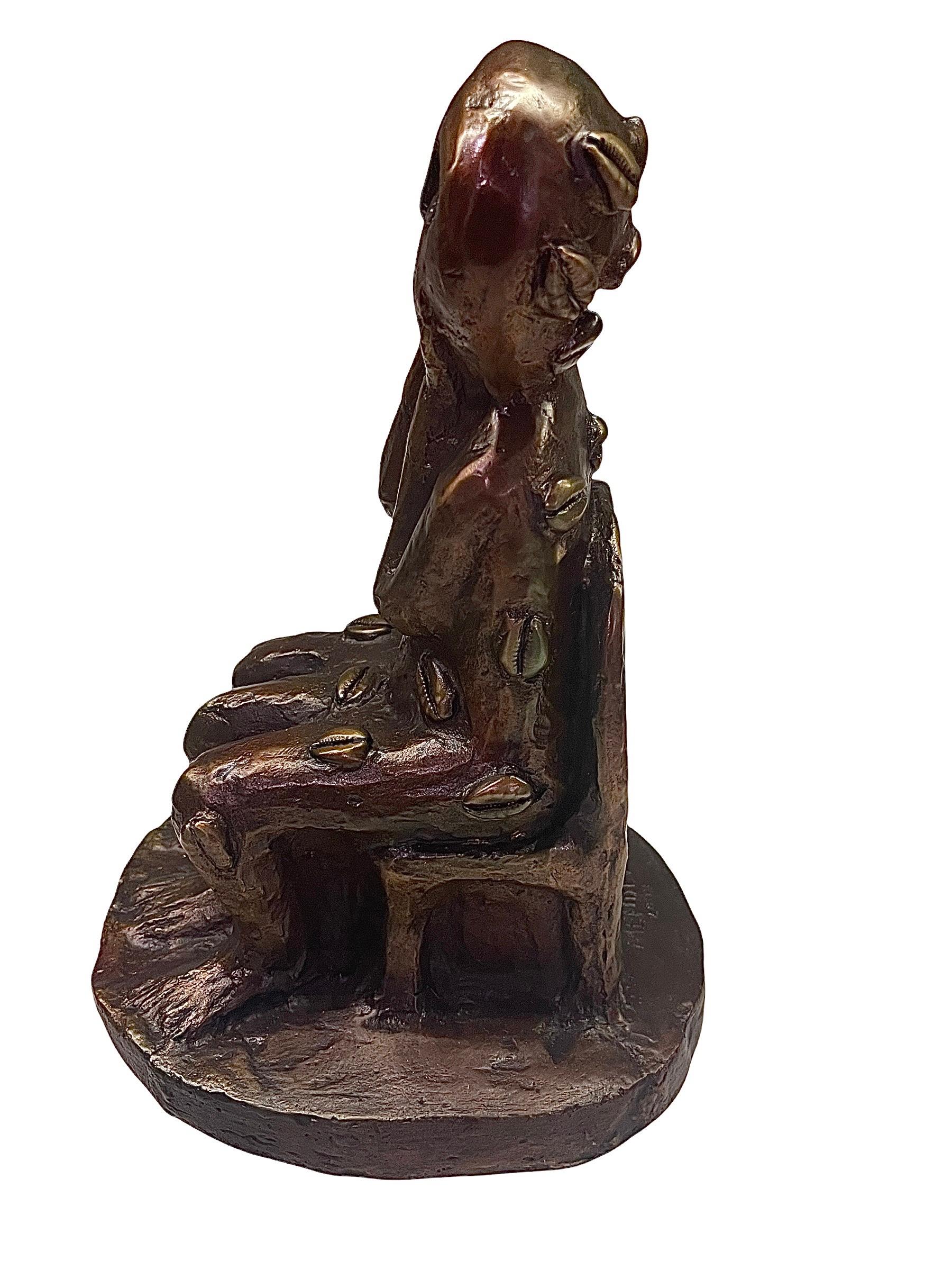 El Asombro (2009) - Sculpture contemporaine en bronze de Manuel Mendive en vente 2