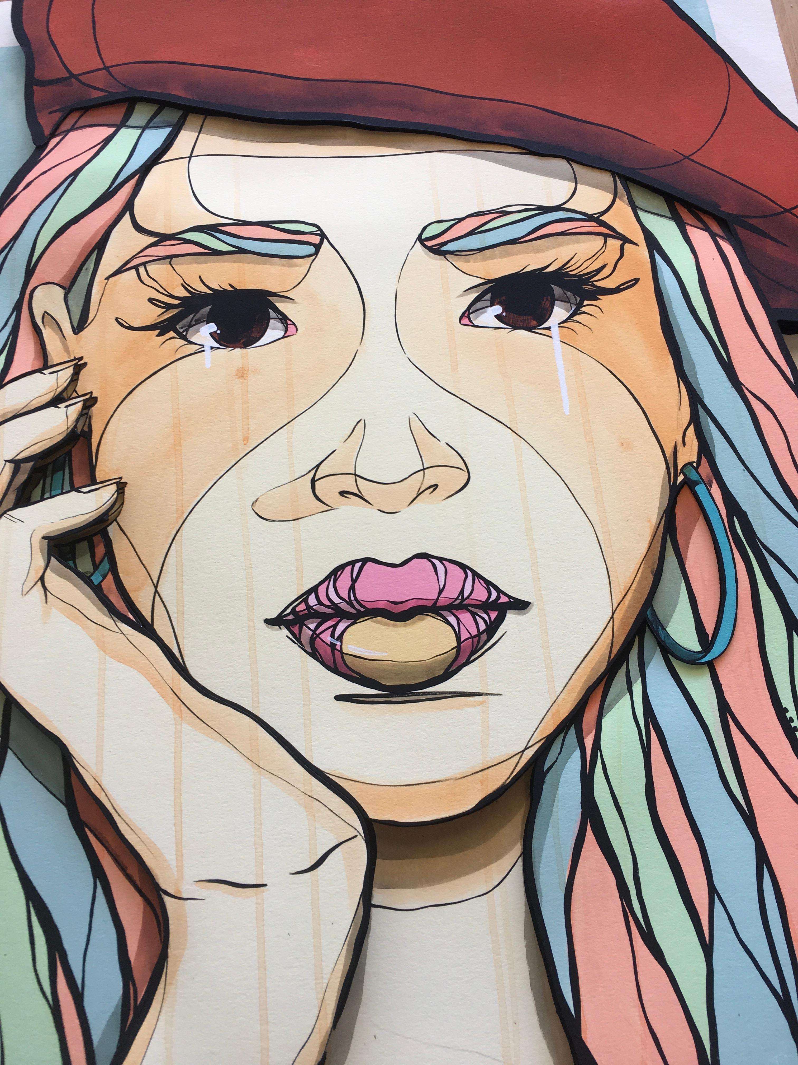 Por favor, artista, pinta mi calle, 2020, diseño único en 3D, edición limitada - Mixed Media Art Arte callejero de El Bocho