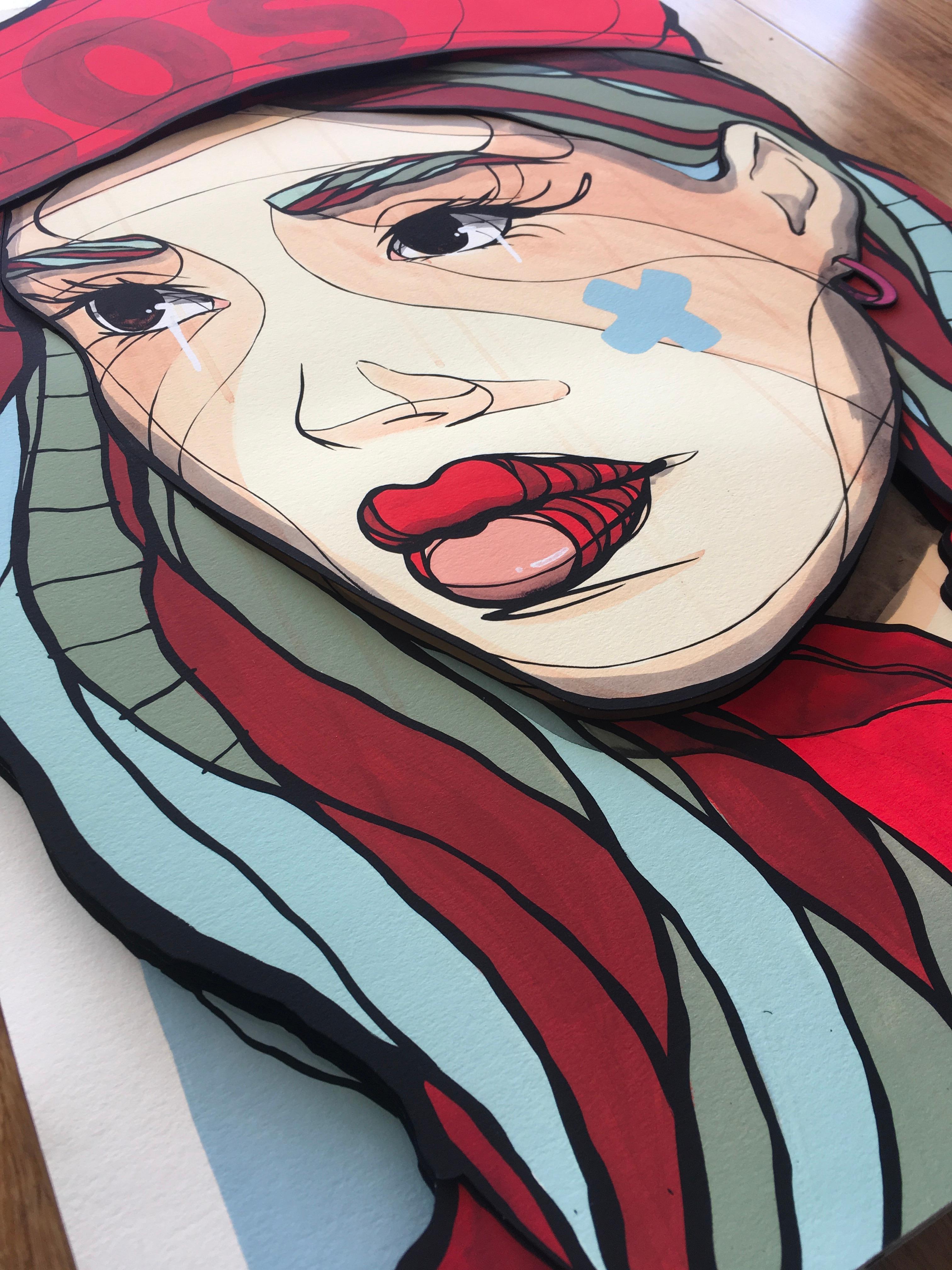 SOS, 2020, design 3D unico, edizione limitata - Print Street Art di El Bocho
