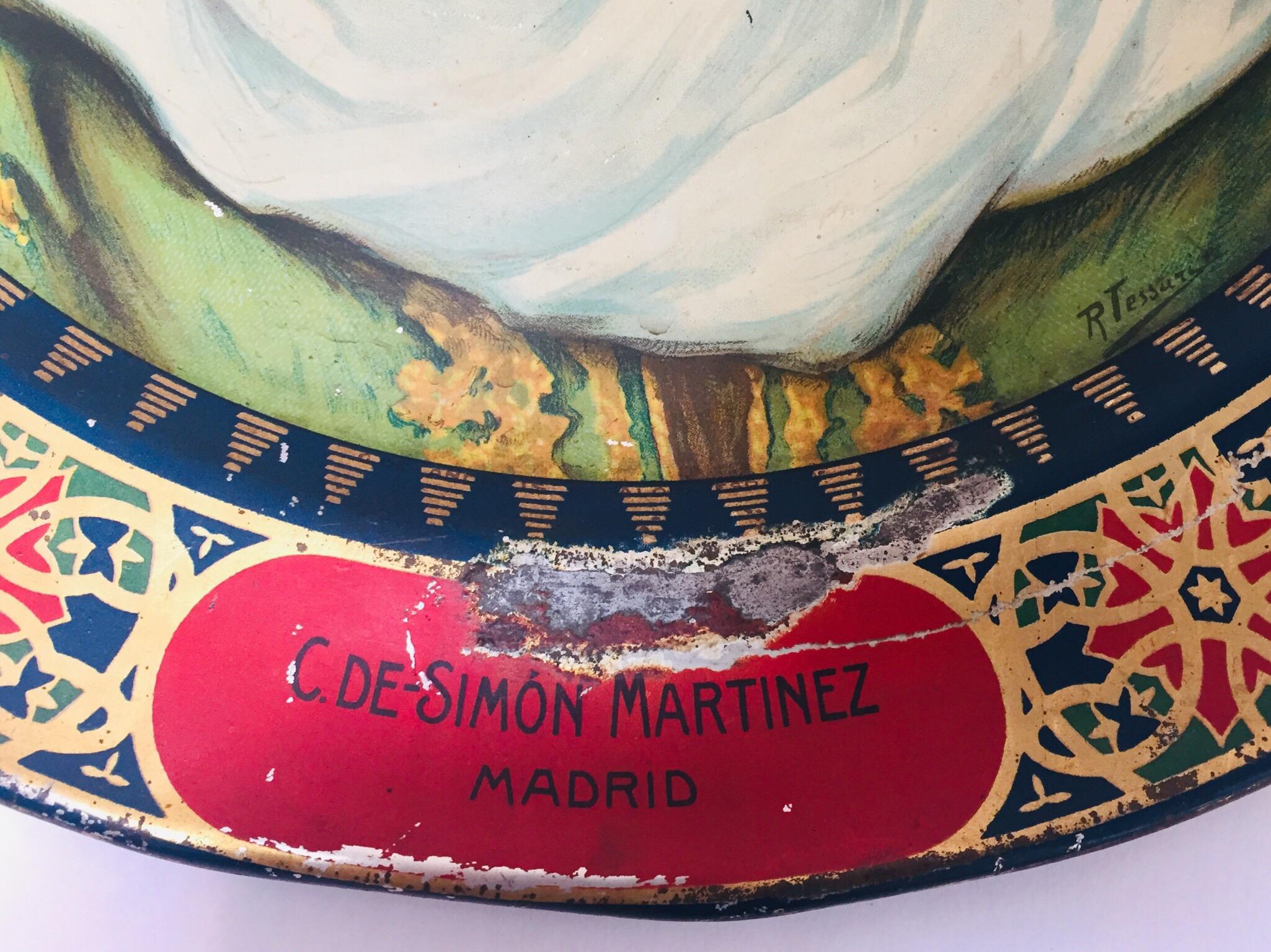 El Cafeto Metal Hanging Advertising Plate with a Moorish Prince 6