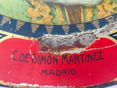 El Cafeto Metal Hanging Advertising Plate with a Moorish Prince