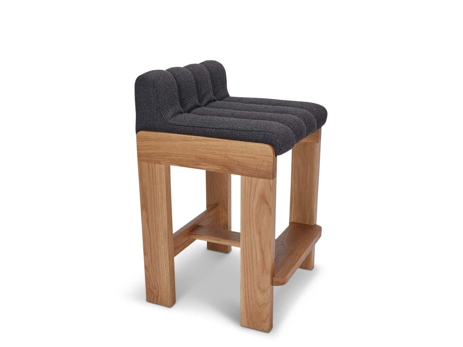 The El Cap Barstool has a sturdy, detail-rich, hardwood frame topped with a channel tufted seat that resembles an ocean swell.

The Lawson-Fenning Collection is designed and handmade in Los Angeles, California. Reach out to discover what options are
