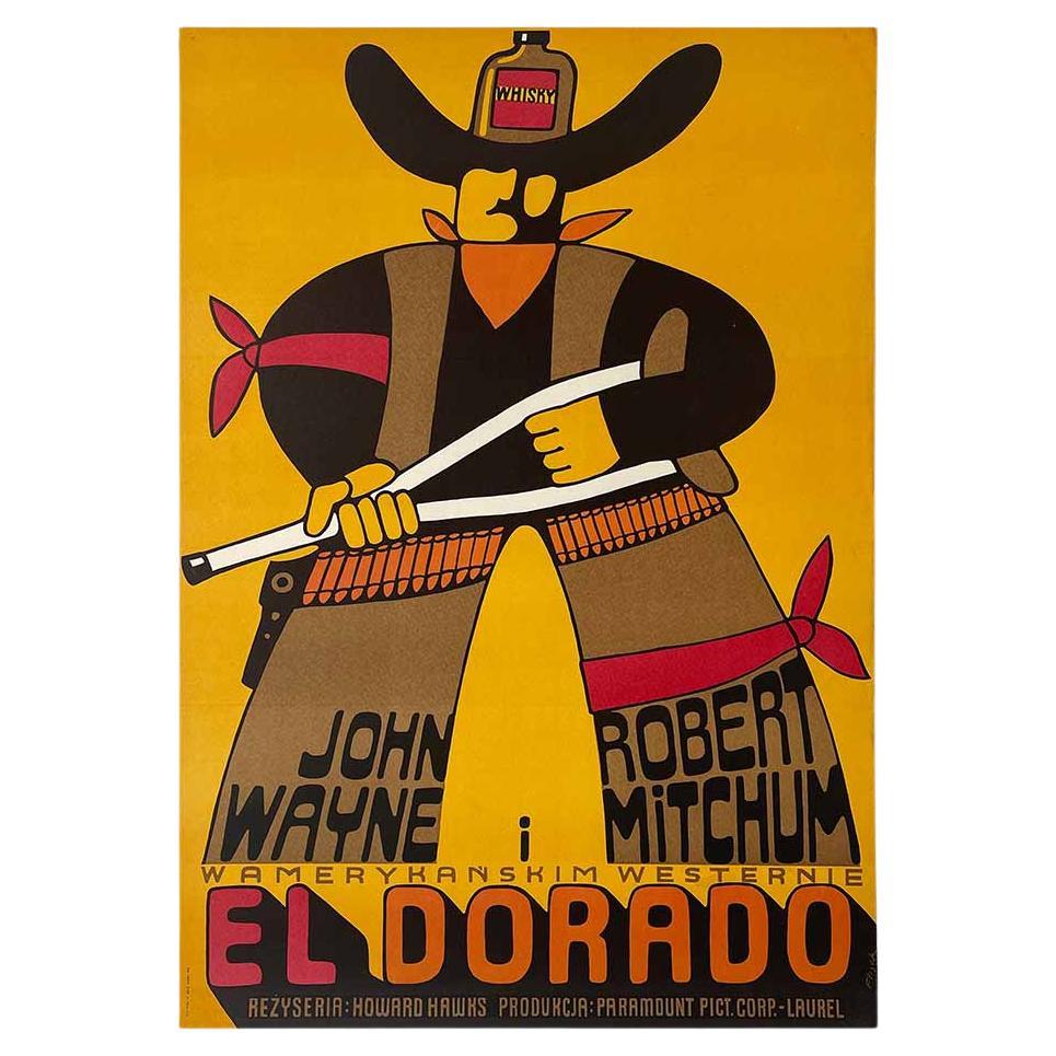 El Dorado, Vintage Polish Movie Poster by Jerzy Flisak, 1973