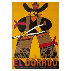 El Dorado, Retro Polish Movie Poster by Jerzy Flisak, 1973