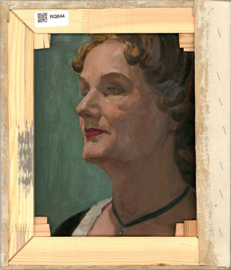 E.L. Edwards - Mid 20th Century Oil, Woman In Profile 1