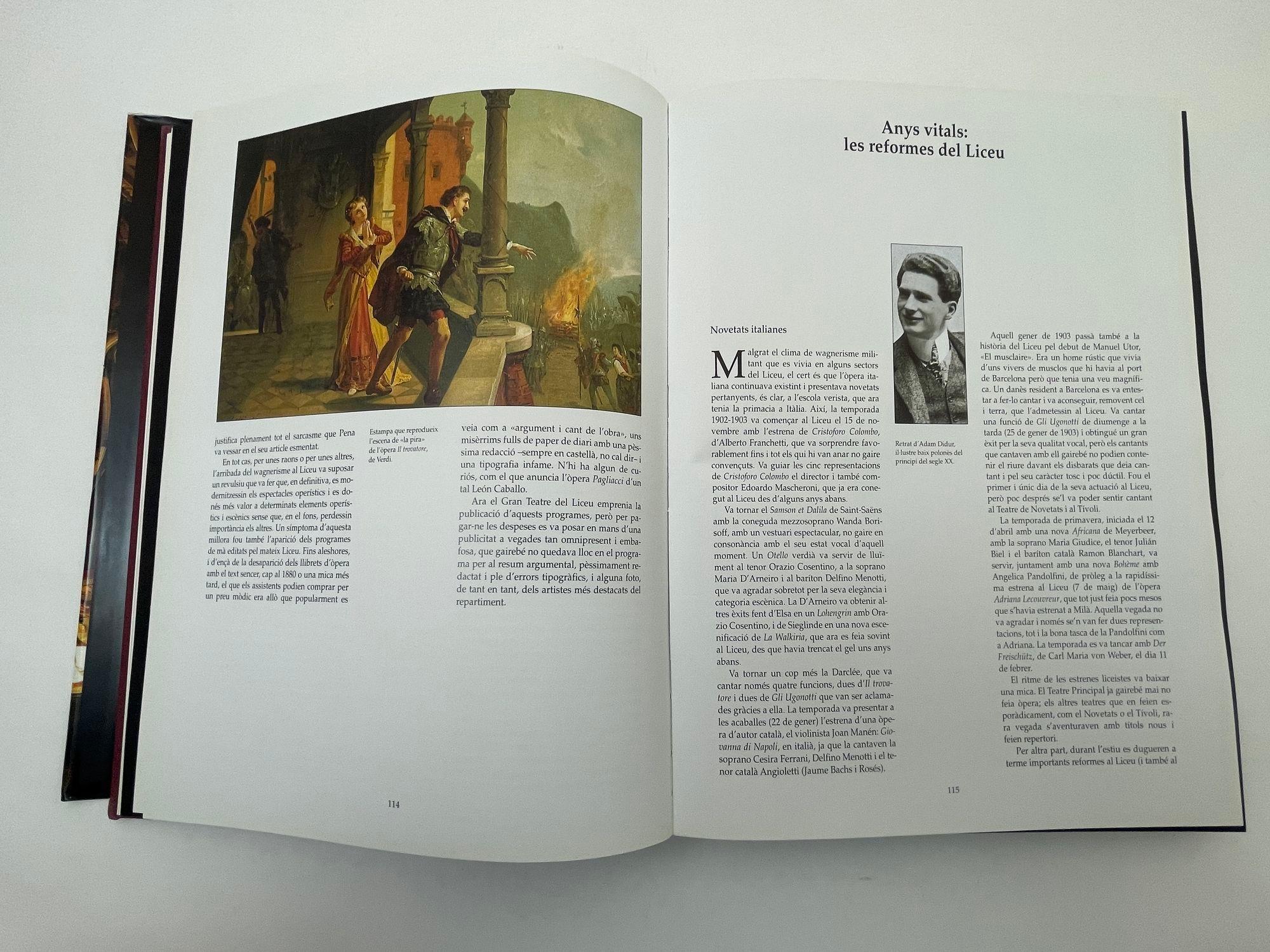 Livre à couverture rigide El gran llibre del Liceu de Roger Alier en vente 2
