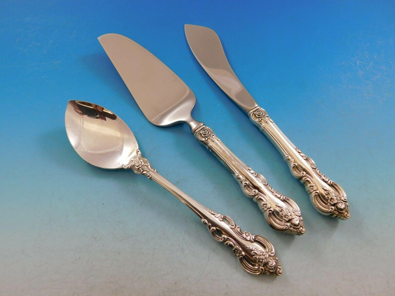 El Grandee by Towle Sterling Silver Flatware Set for 12 Service 61 Pieces For Sale 1