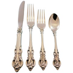 El Grandee by Towle Sterling Silver Flatware Set for 12 Service 61 Pieces