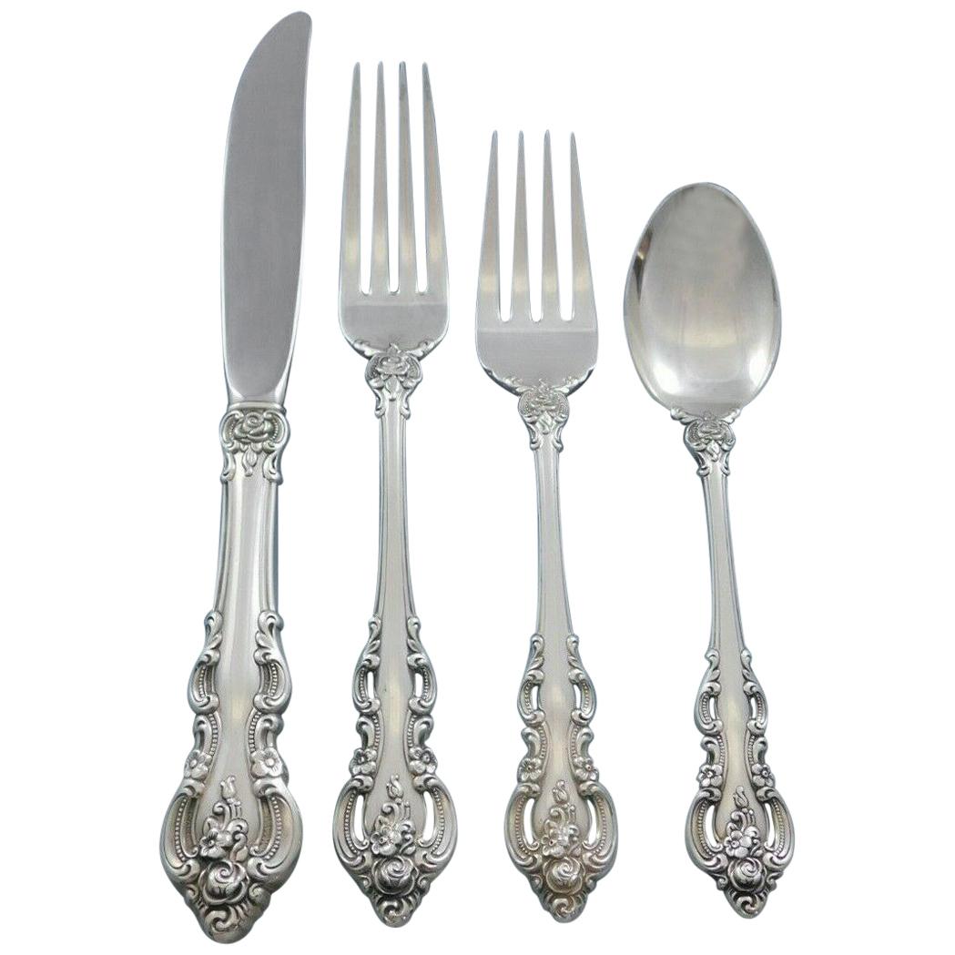 El Grandee by Towle Sterling Silver Flatware Set for 8 Service 39 Pieces For Sale