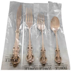 Vintage El Grandee by Towle Sterling Silver Flatware Set for Eight Service 35 Pieces New