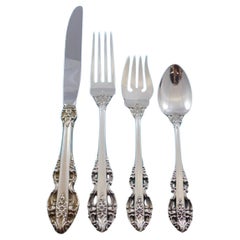 Vintage El Greco by Reed and Barton Sterling Silver Flatware Service for 12 Set 52 pcs