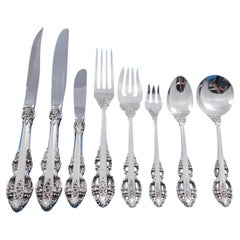 El Greco by Reed and Barton Sterling Silver Flatware Service for 8 Set 73 pcs