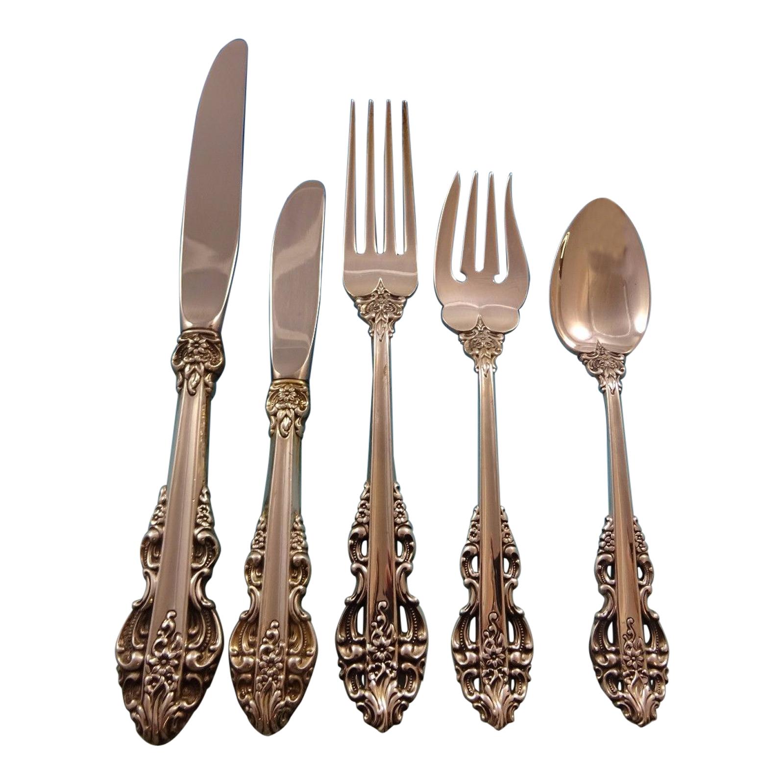 EL Greco by Reed & Barton Sterling Silver Flatware Service for 12 Set 65 Pieces For Sale