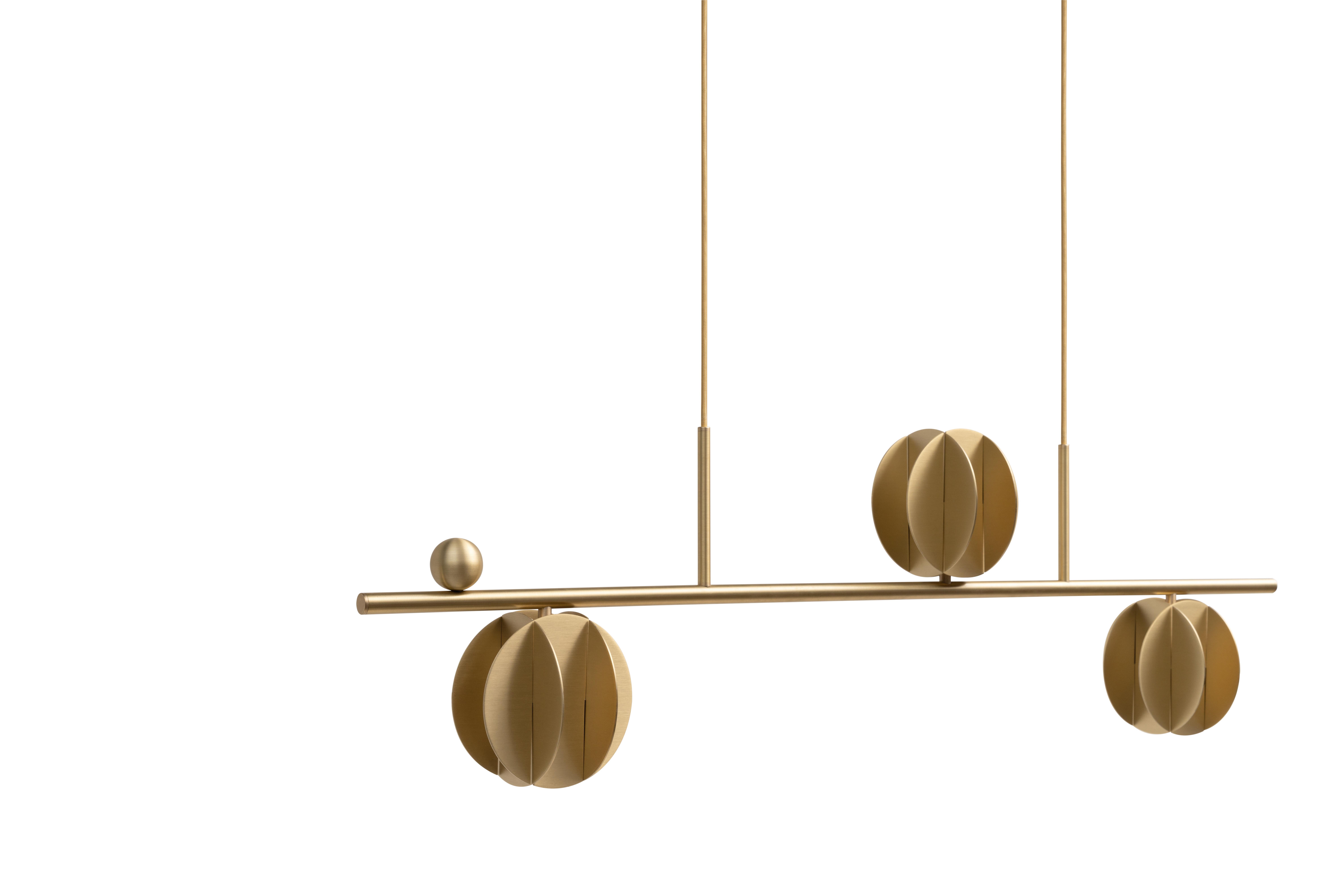 Brass El Lamp Horizontal CS1 by NOOM For Sale