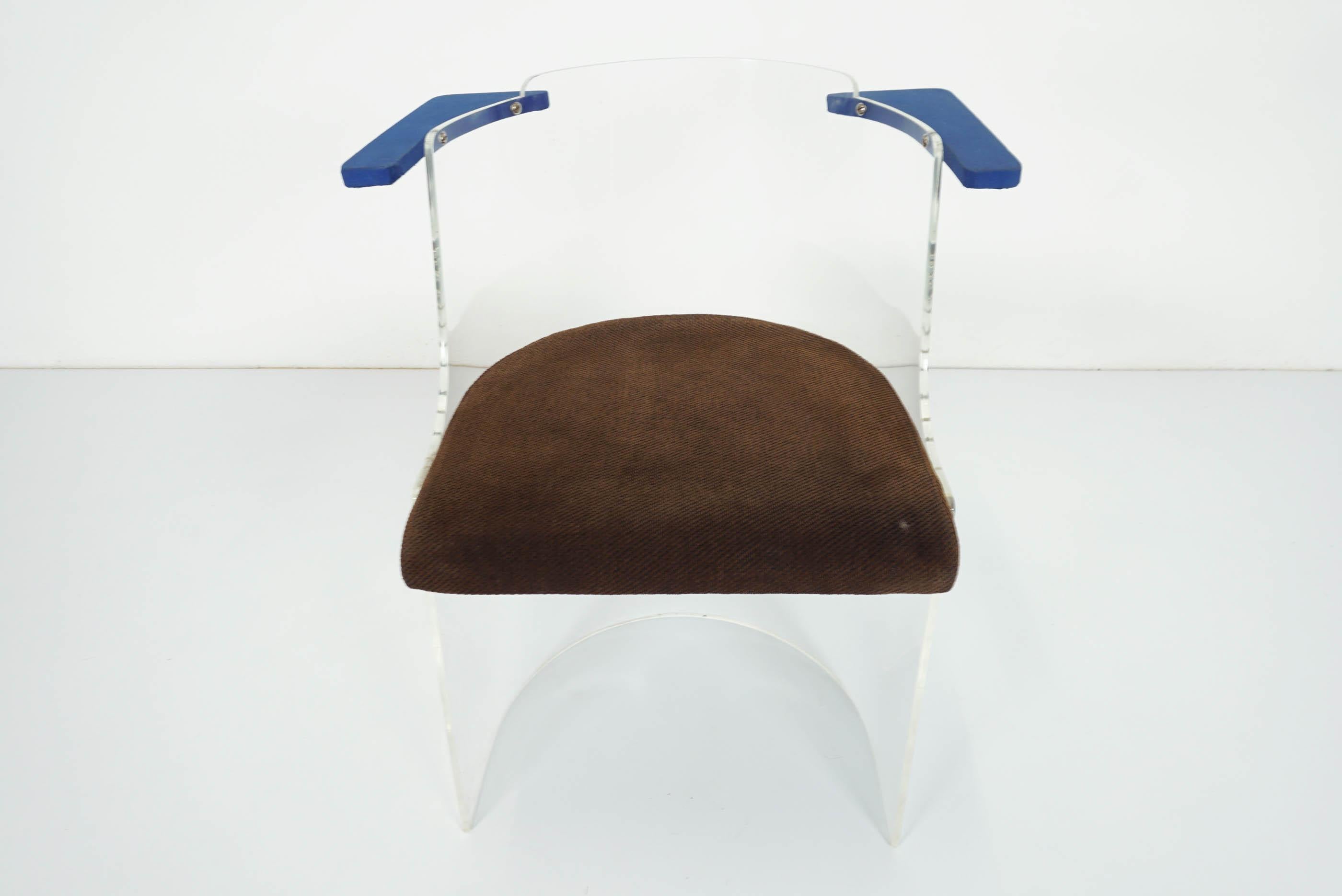 Mid-20th Century El Lissitzky 1930 Plexiglass Chair Made by Tecta D61 Chair Germany