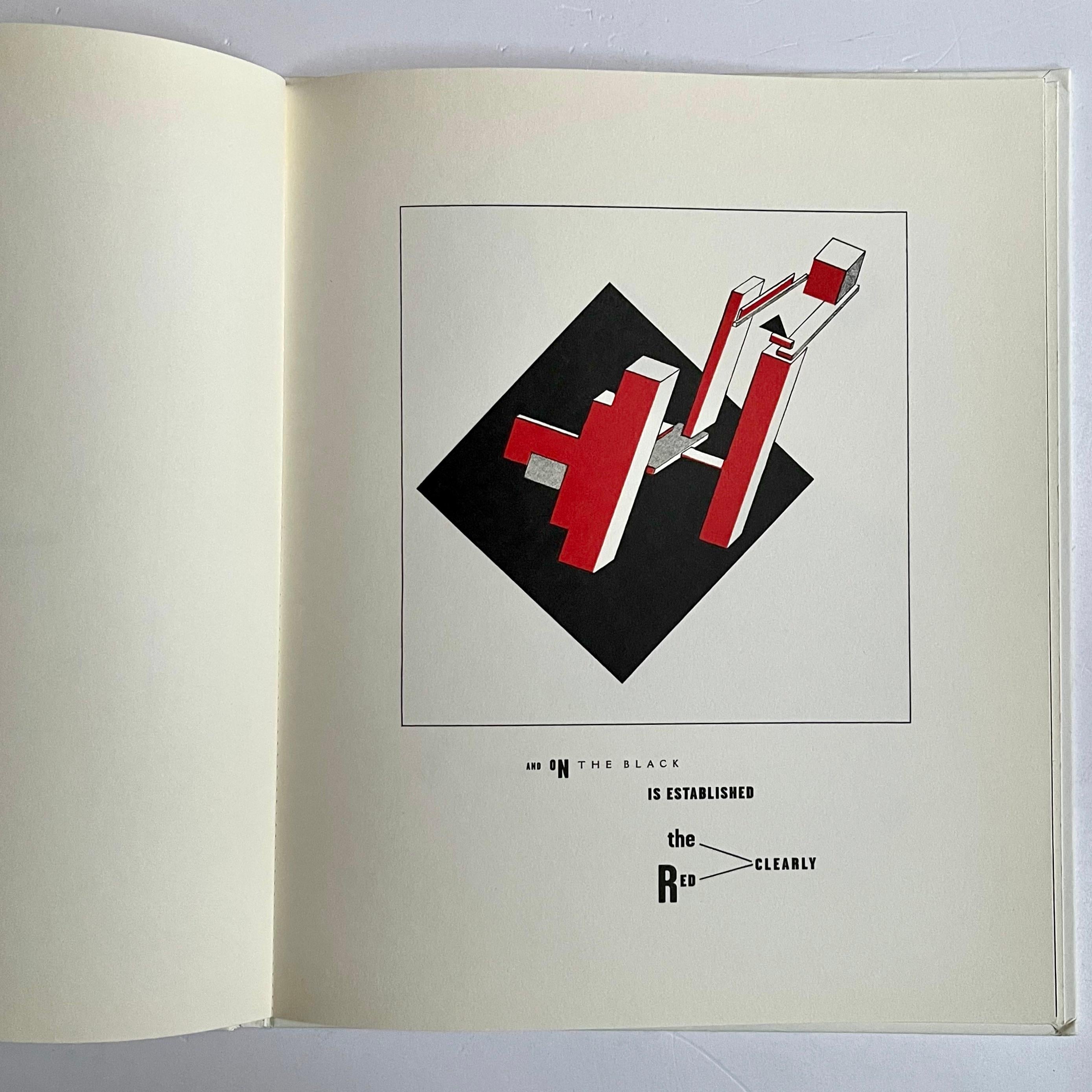 Published by Tate Publications 2014 

About Two Squares is a children’s book about a black square and a red square that fly to earth from afar. For Lissitzky they symbolized the superiority of the new Soviet order (the red square) over the old (the