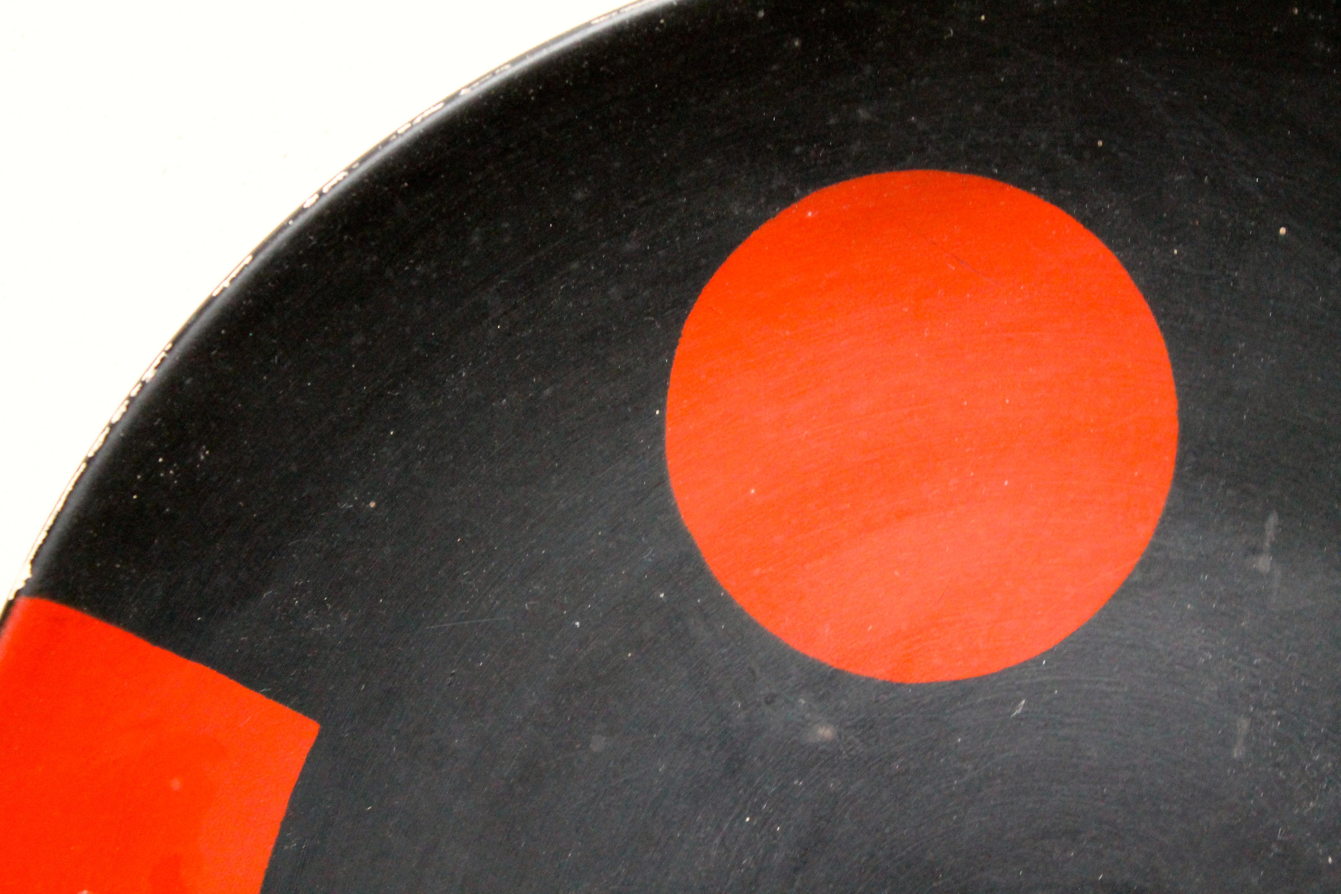 German El Lissitzky 'Bauhaus' Ceramic Plate