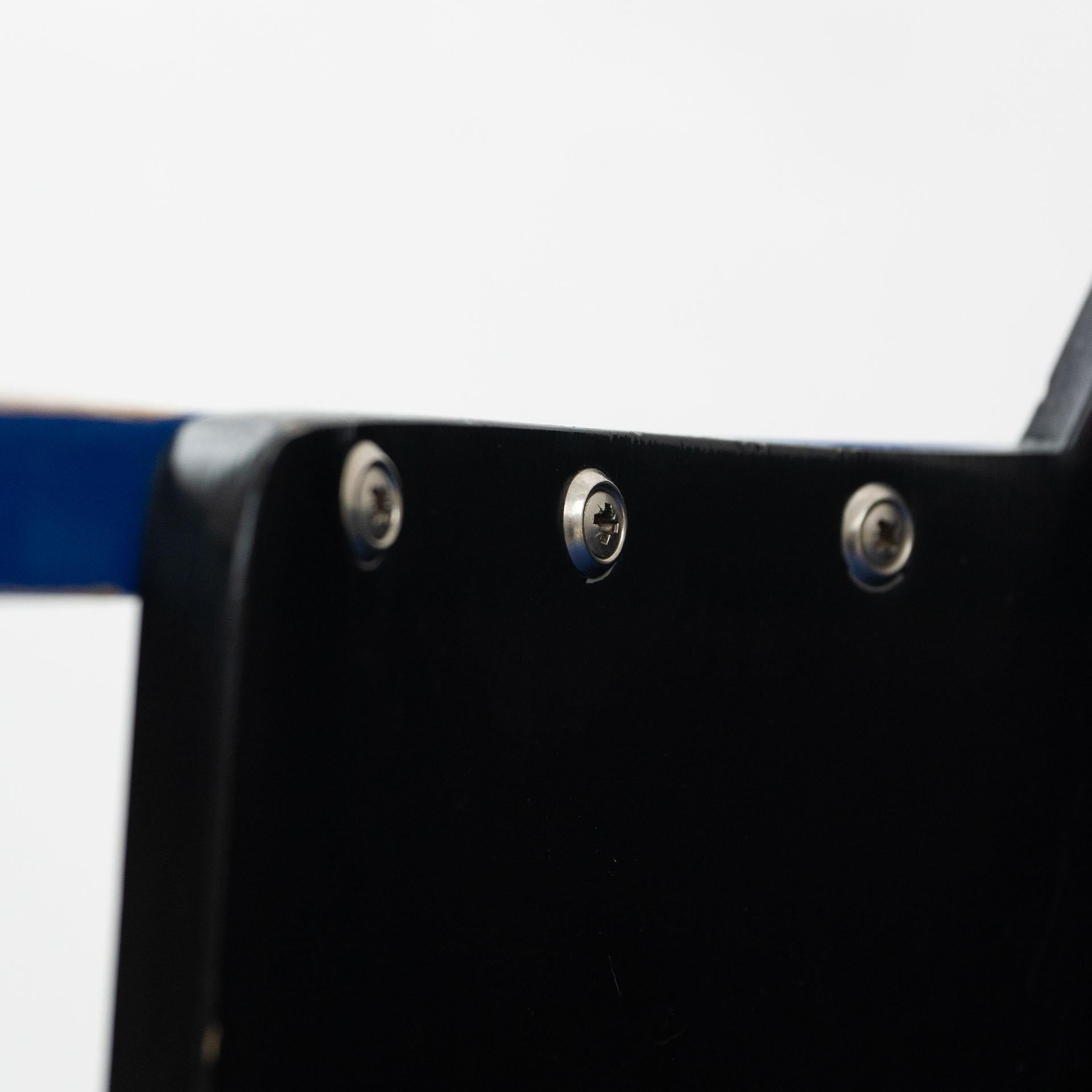El Lissitzky D61 Black and Blue Chair Bauhaus Style for Tecta, circa 1970 2