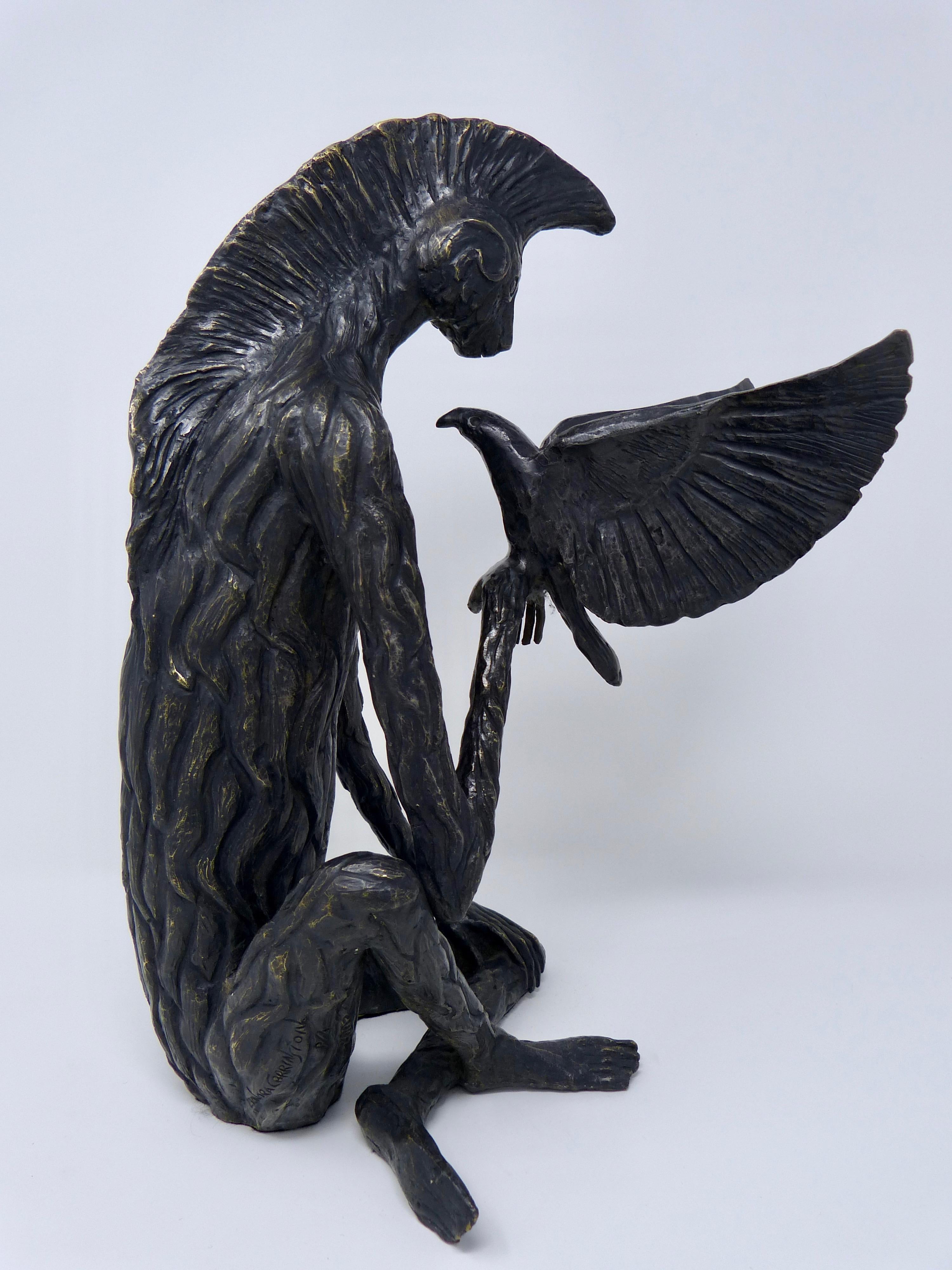 Mexican El Nahual del Mono Bronze Sculpture by Leonora Carrington PA 2007 Certificate For Sale