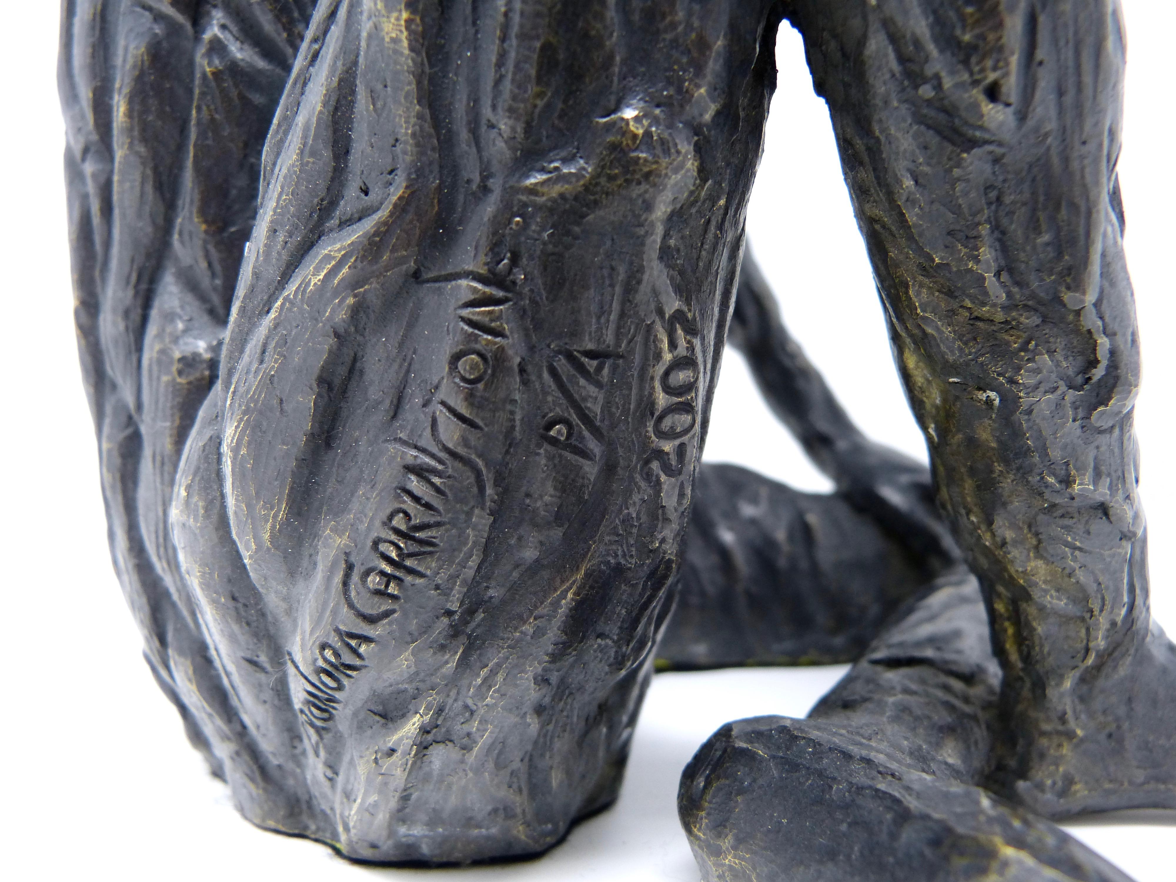 Contemporary El Nahual del Mono Bronze Sculpture by Leonora Carrington PA 2007 Certificate For Sale