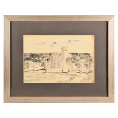 El Olivar, Aquarell, signiert, datiert und betitelt, Redondela, Agustn, 1969