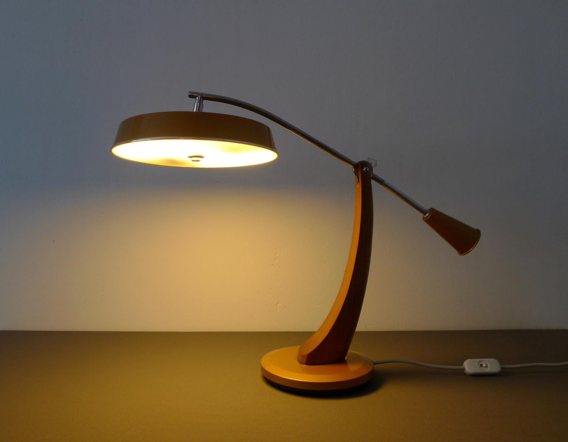 20th Century El Presidente Pendulo Desk Lamp from Fase, Spain, 1960s