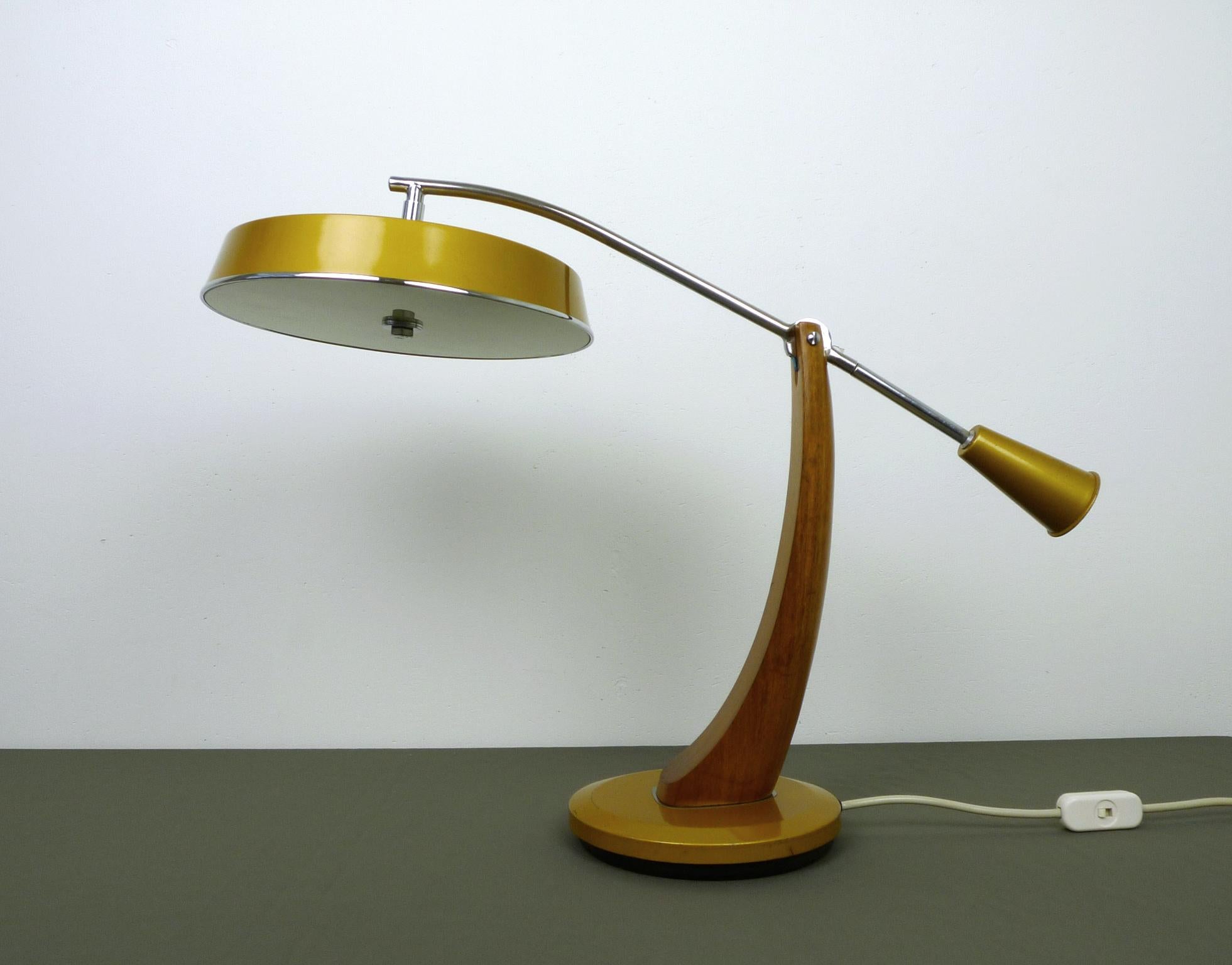 Mid-Century Modern El Presidente Pendulo Desk Lamp from Fase, Spain, 1960s