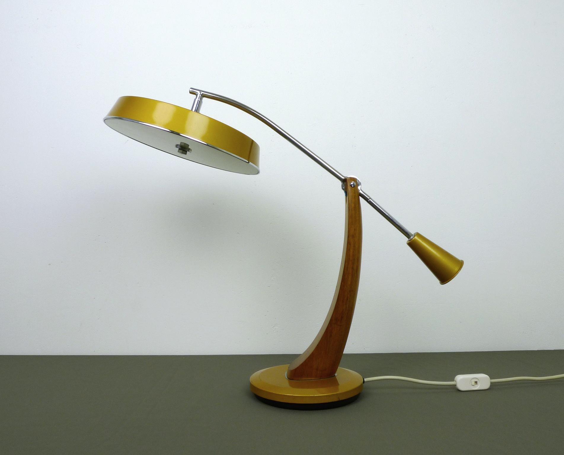 Lacquered El Presidente Pendulo Desk Lamp from Fase, Spain, 1960s