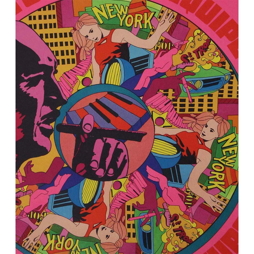 1968 original poster by El Tigre for Eddie Barclay For Sale 2