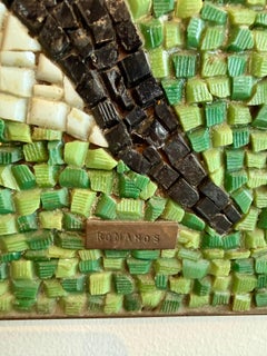 "El Toro" Wall Mounted Micro Mosaic by Romanos Mid-Century