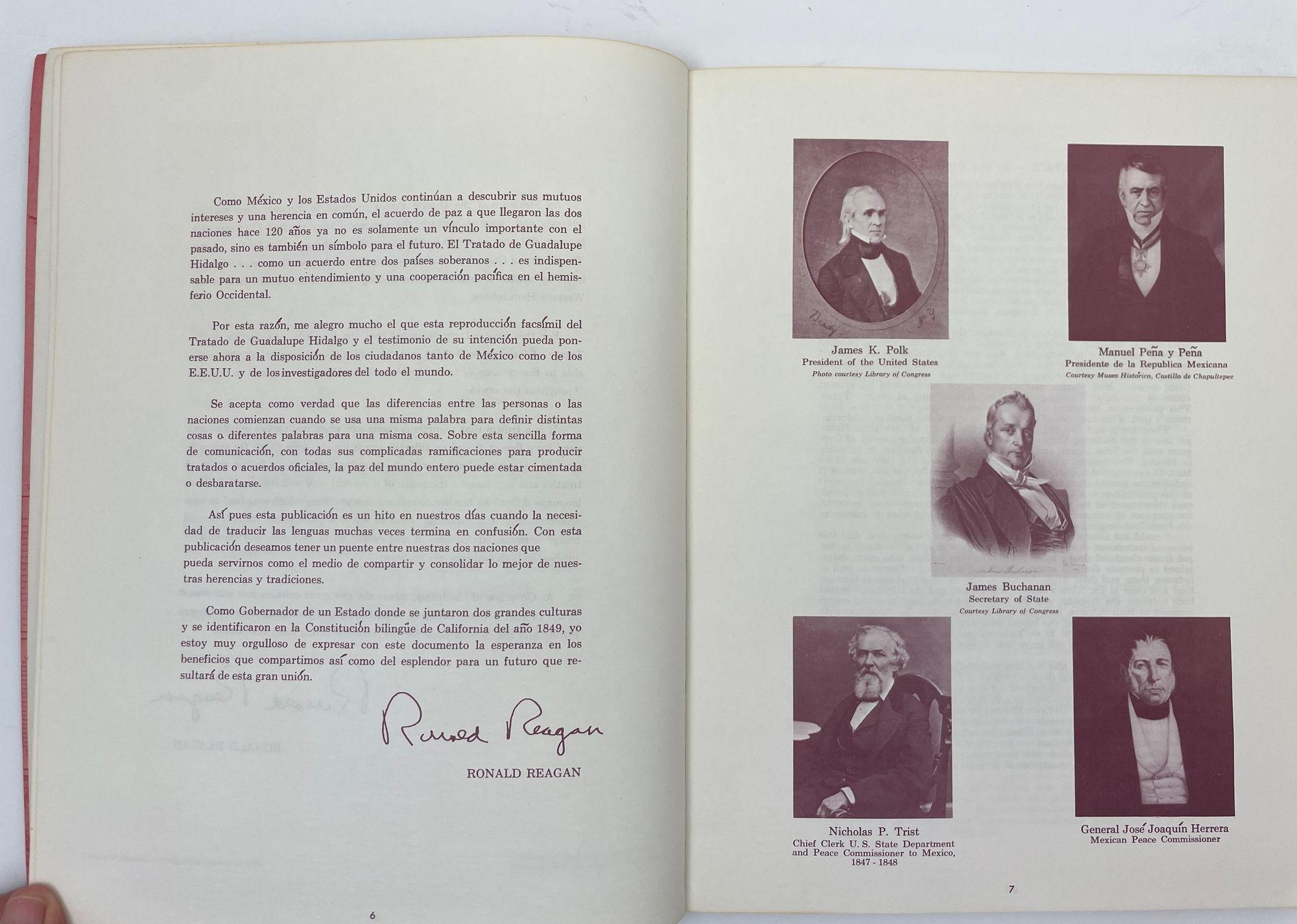 El Tratado de Guadalupe Hidalgo: 1848: Treaty of Guadalupe Hidalgo 1848 In Good Condition For Sale In North Hollywood, CA