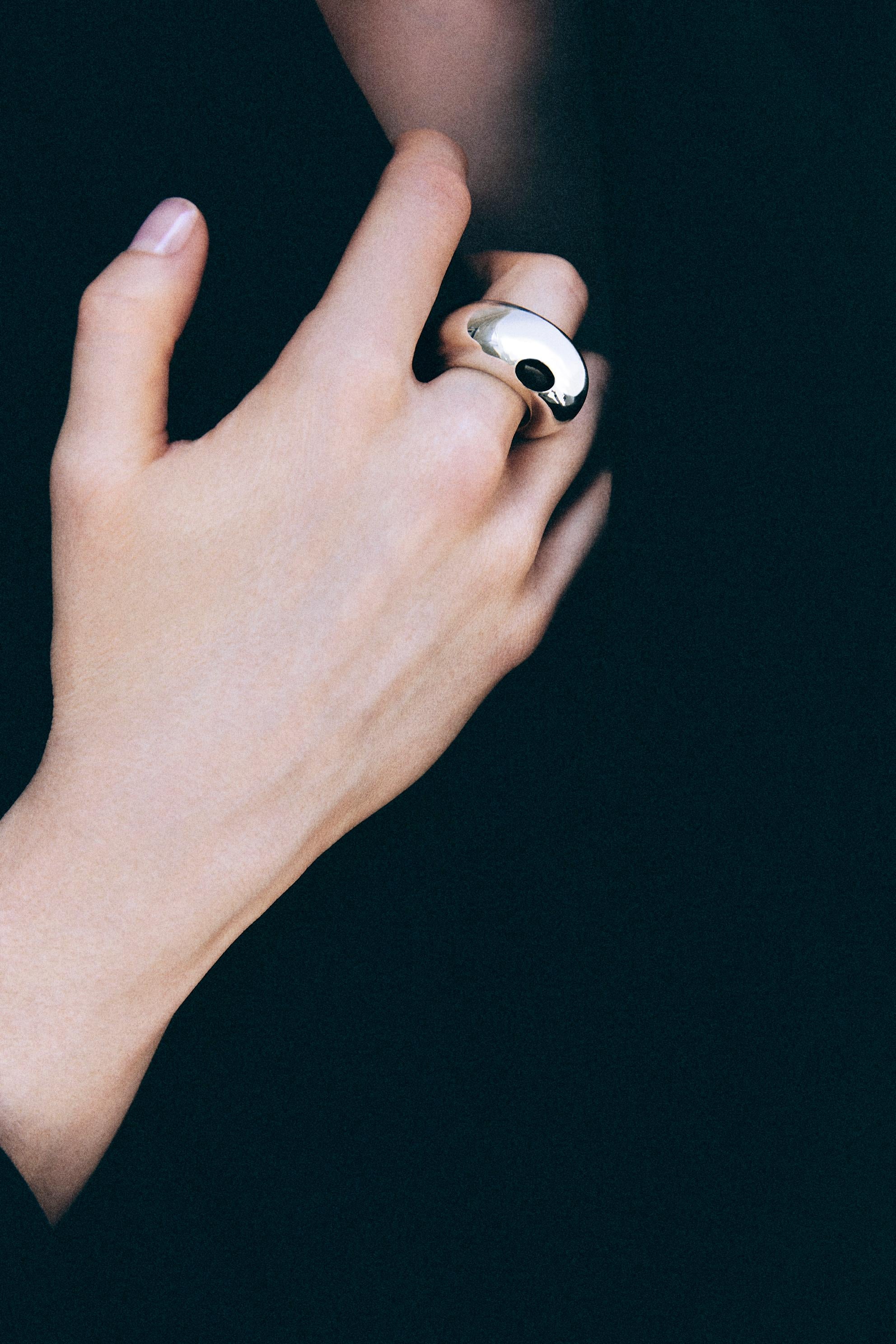 For Sale:  ELA in Sterling Silver with Smoky Quartz 5