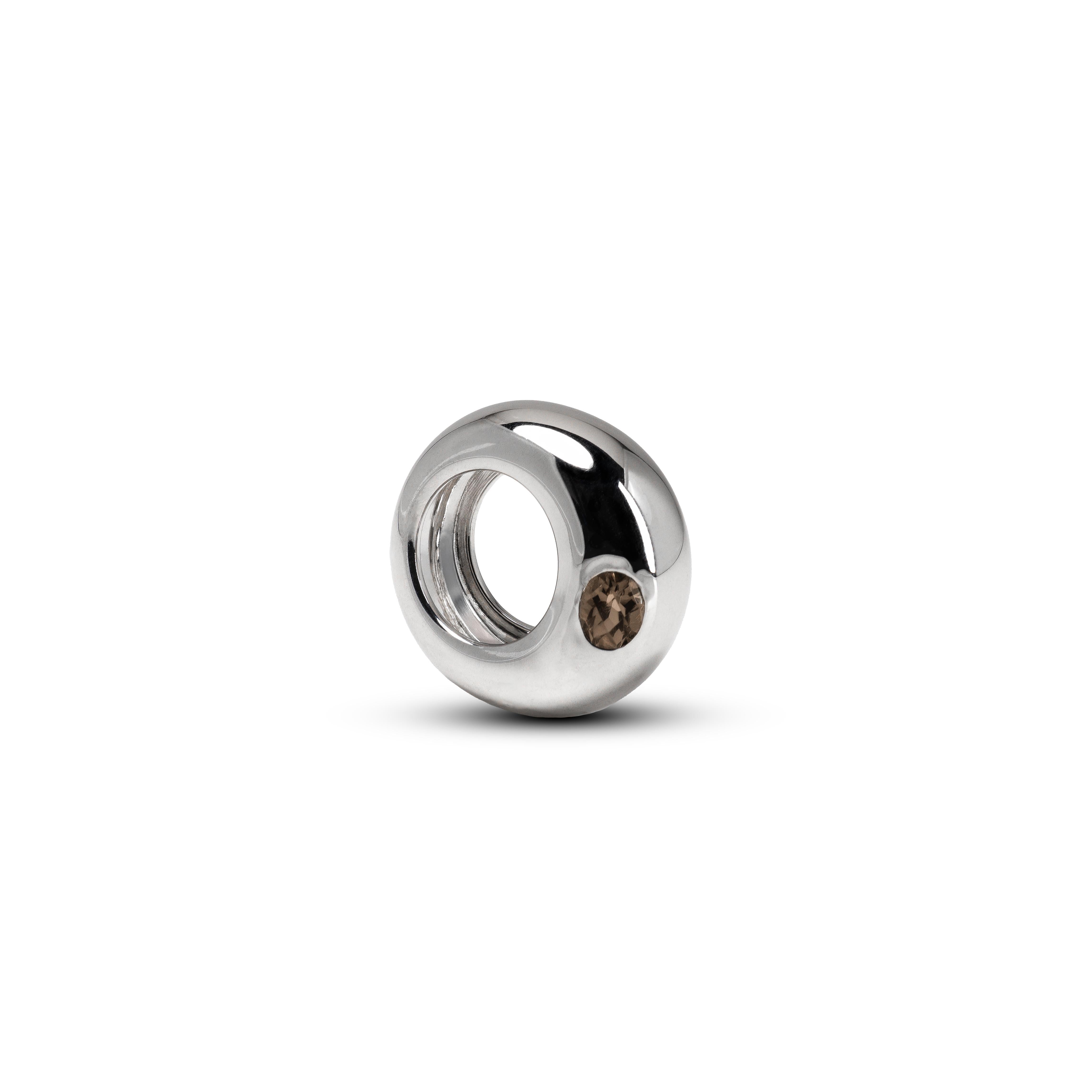 For Sale:  ELA in Sterling Silver with Smoky Quartz 2
