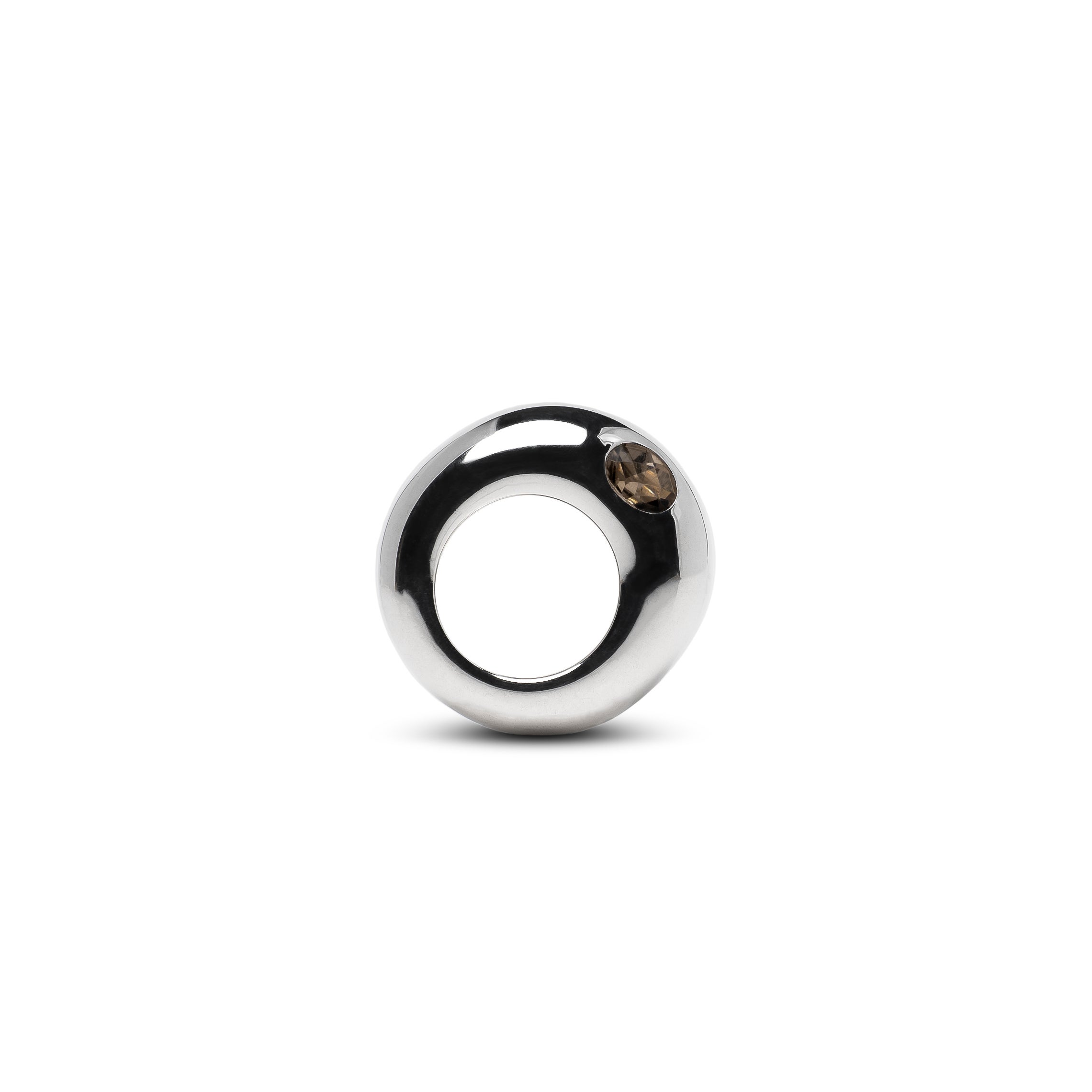 ELA in Sterling Silver with Smoky Quartz