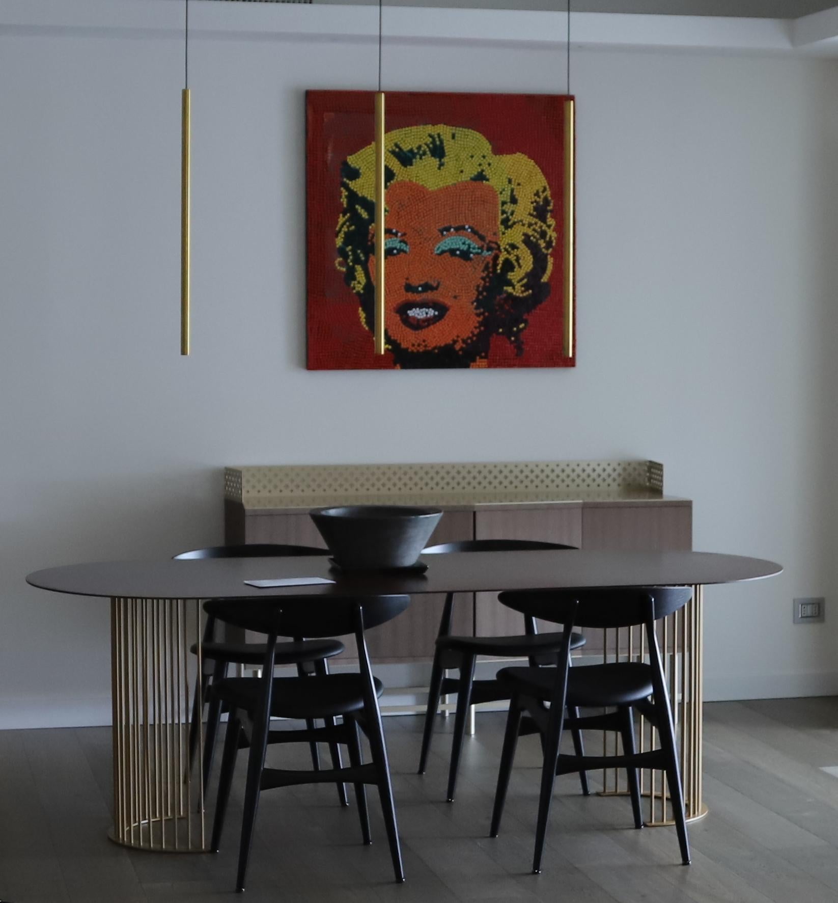 Ela Luxury Table in Cor-ten steel, Made in Italy In New Condition For Sale In Milano, IT