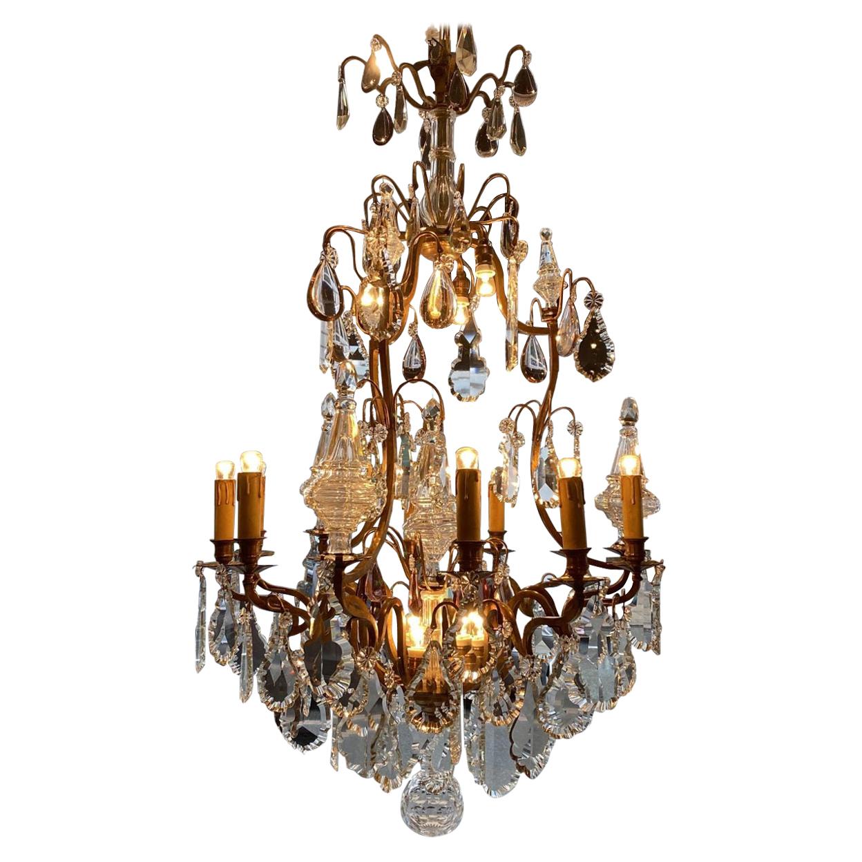 Elaborate and Large Antique Chandelier, 1900, France For Sale