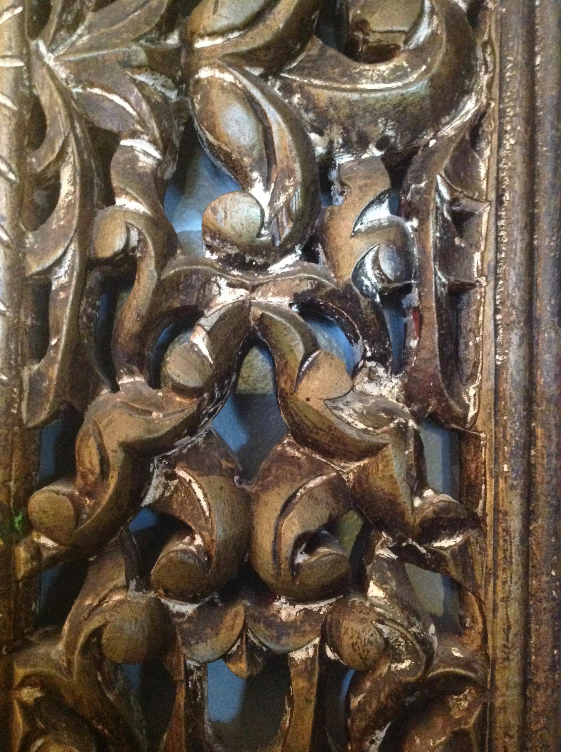 Elaborate Anglo-Indian Mirror In Good Condition In West Palm Beach, FL