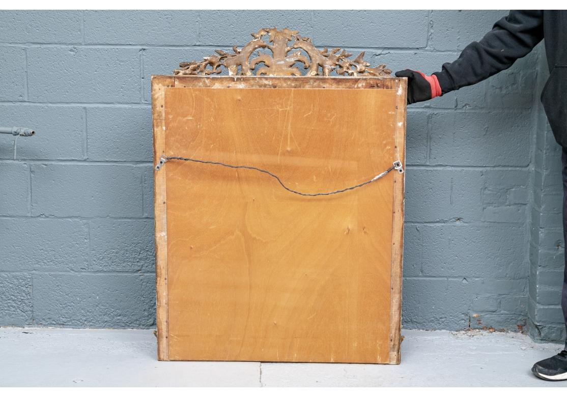 19th Century Elaborate Antique French Gilt Carved Mirror for Restoration For Sale