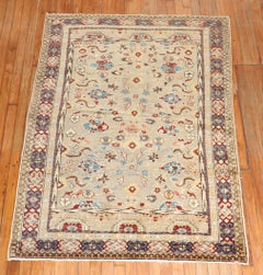 Tappeto antico Sivas, elaborato in campo grigio, turco