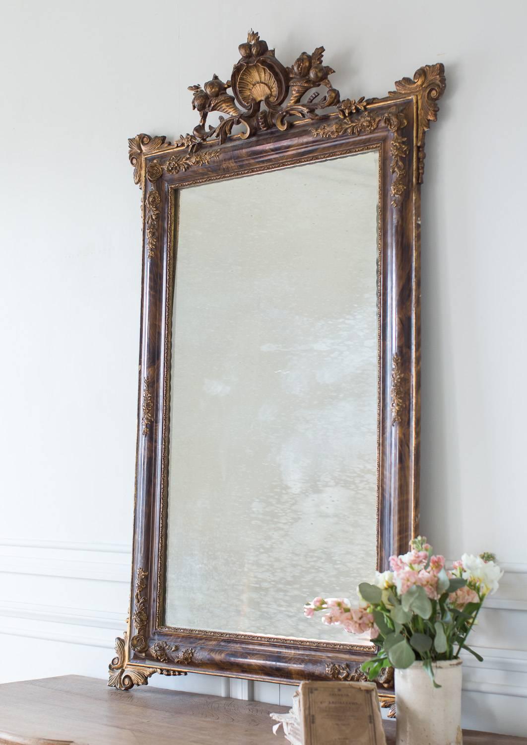 Elaborate Antique Mirror, circa 1900 For Sale 2