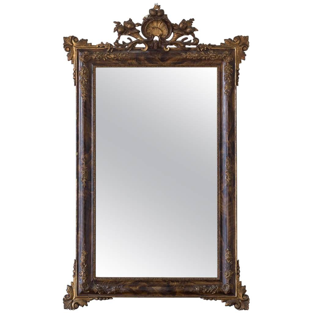 Elaborate Antique Mirror, circa 1900 For Sale