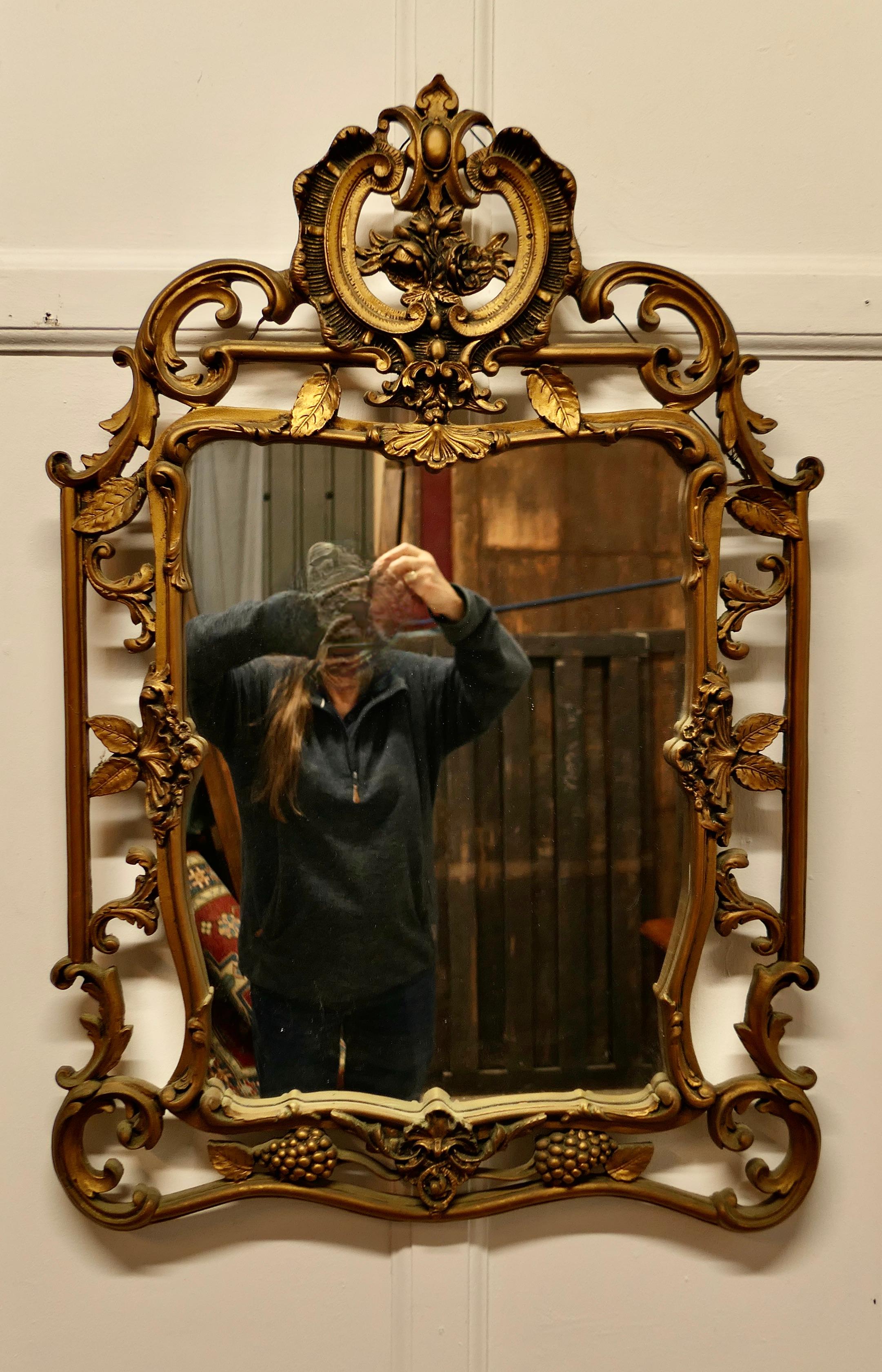 Elaborate Atsonea Rococo Gilt Wall Mirror    In Good Condition For Sale In Chillerton, Isle of Wight