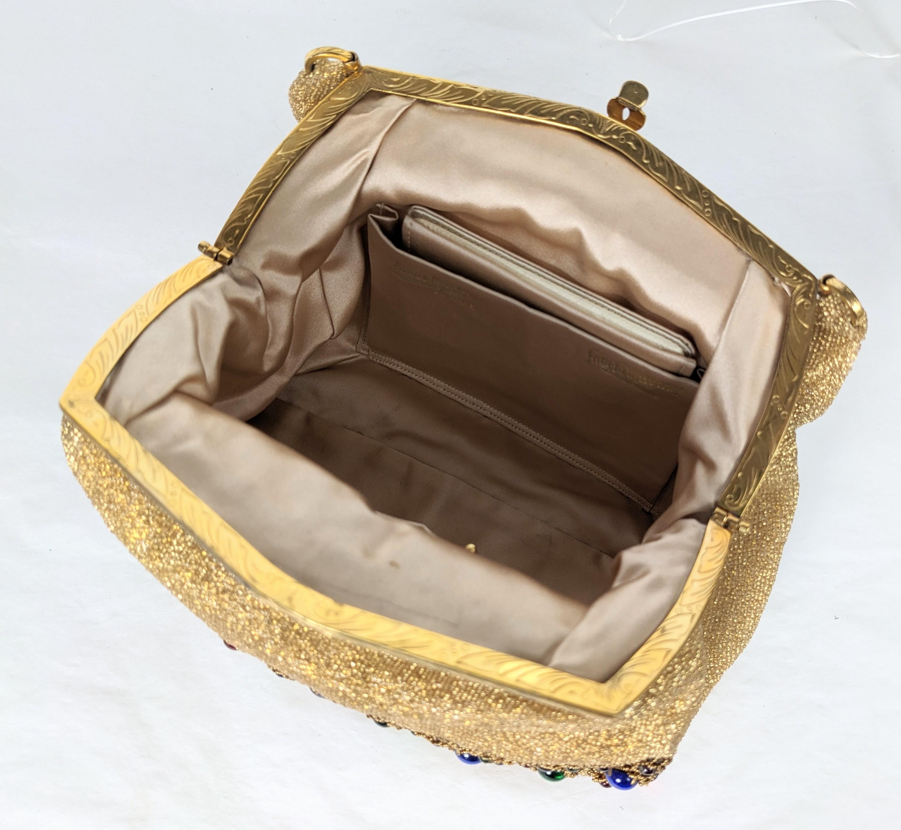 Elaborate Beaded French Evening Bag, Saks Fifth Ave. For Sale 6