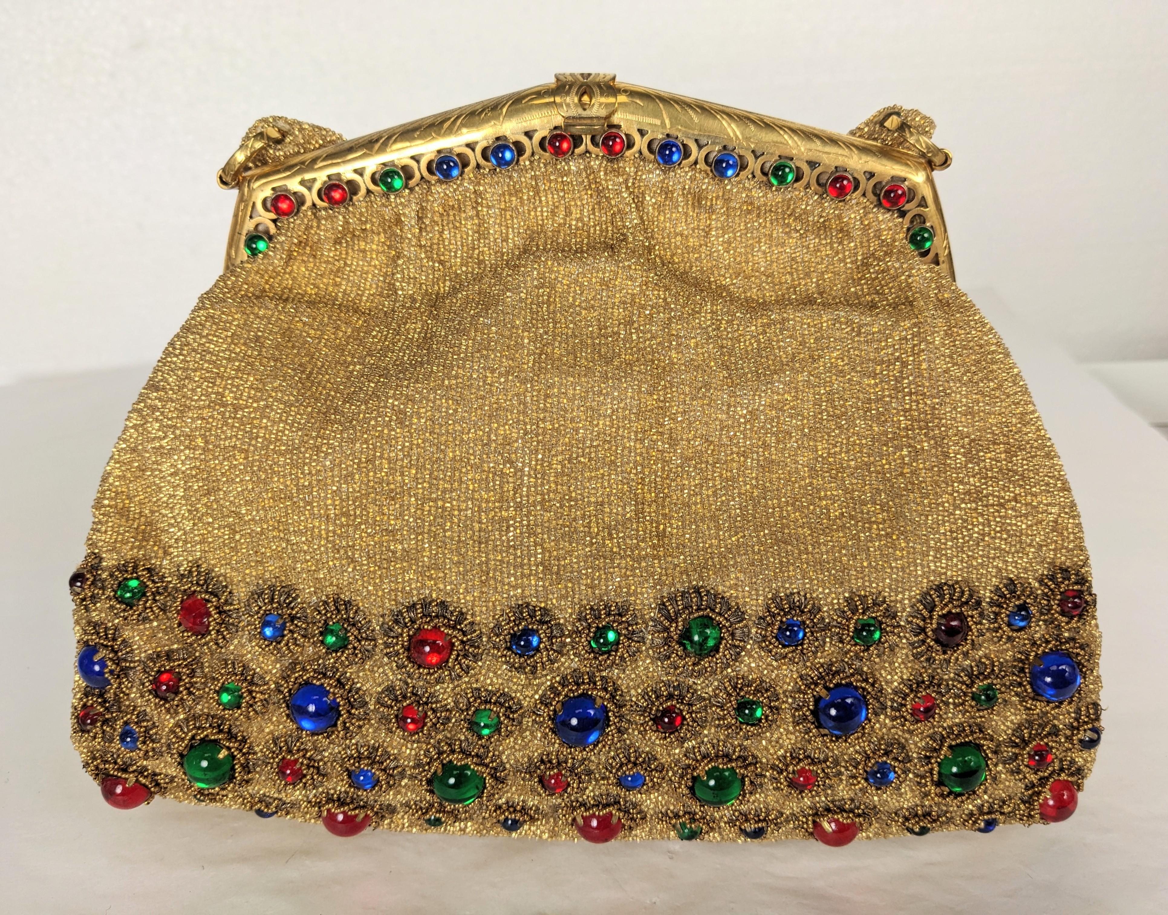 Elaborate Beaded French Evening Bag, Saks Fifth Ave. For Sale 1