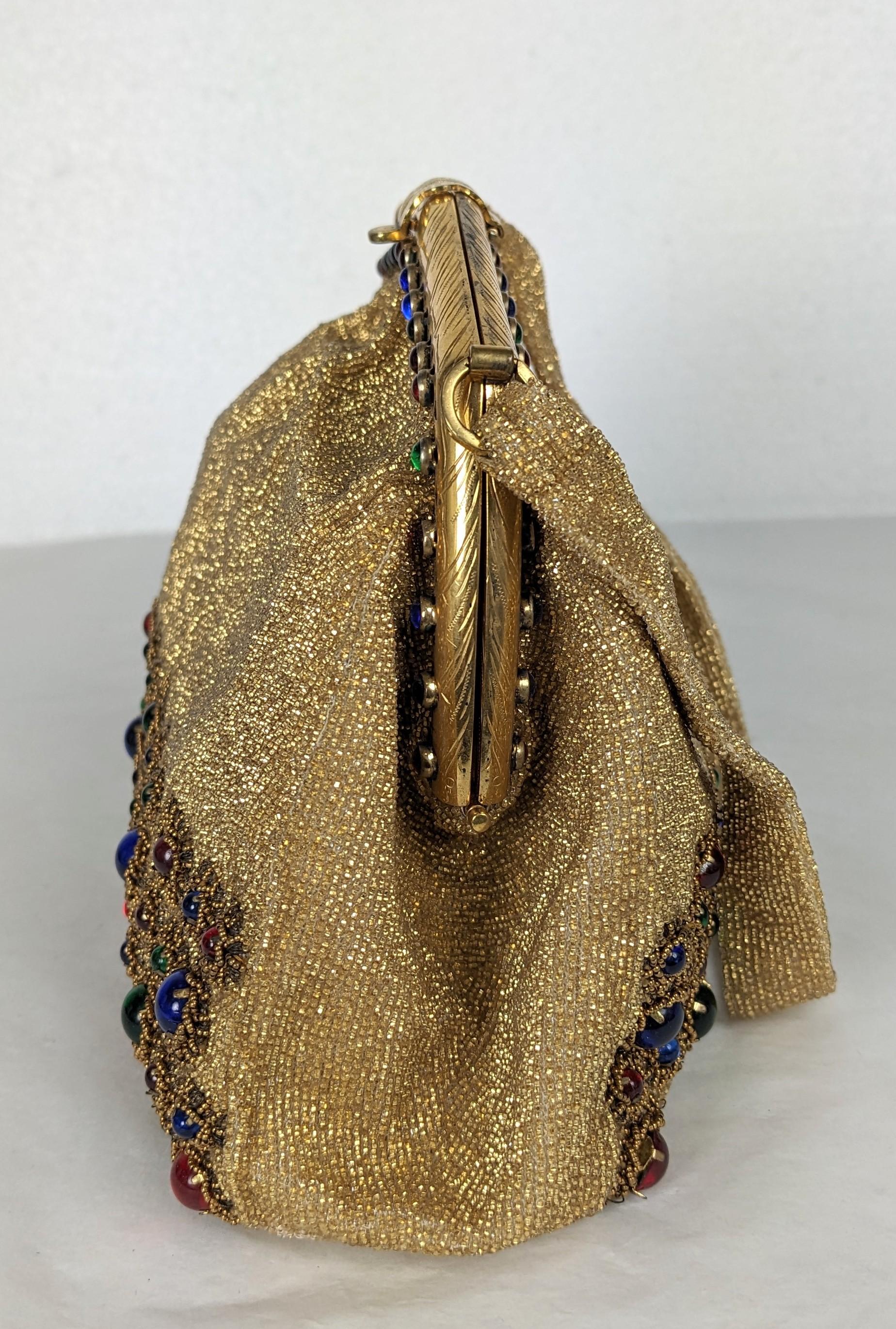 Elaborate Beaded French Evening Bag, Saks Fifth Ave. For Sale 3