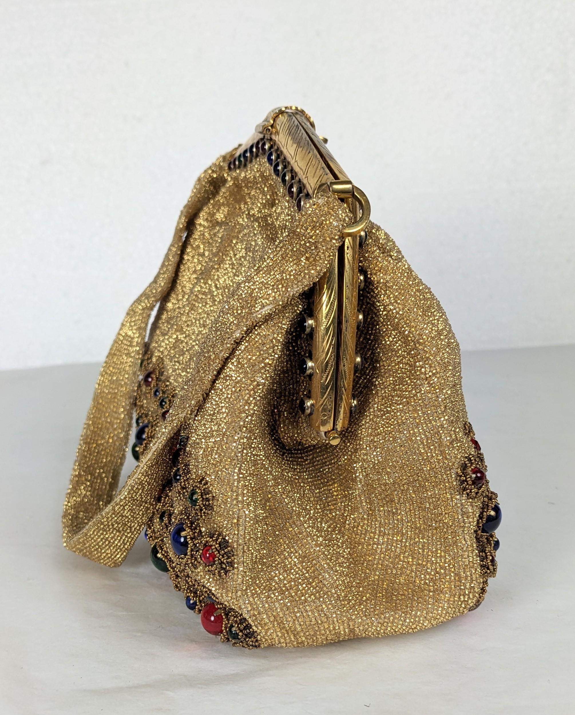Elaborate Beaded French Evening Bag, Saks Fifth Ave. For Sale 5